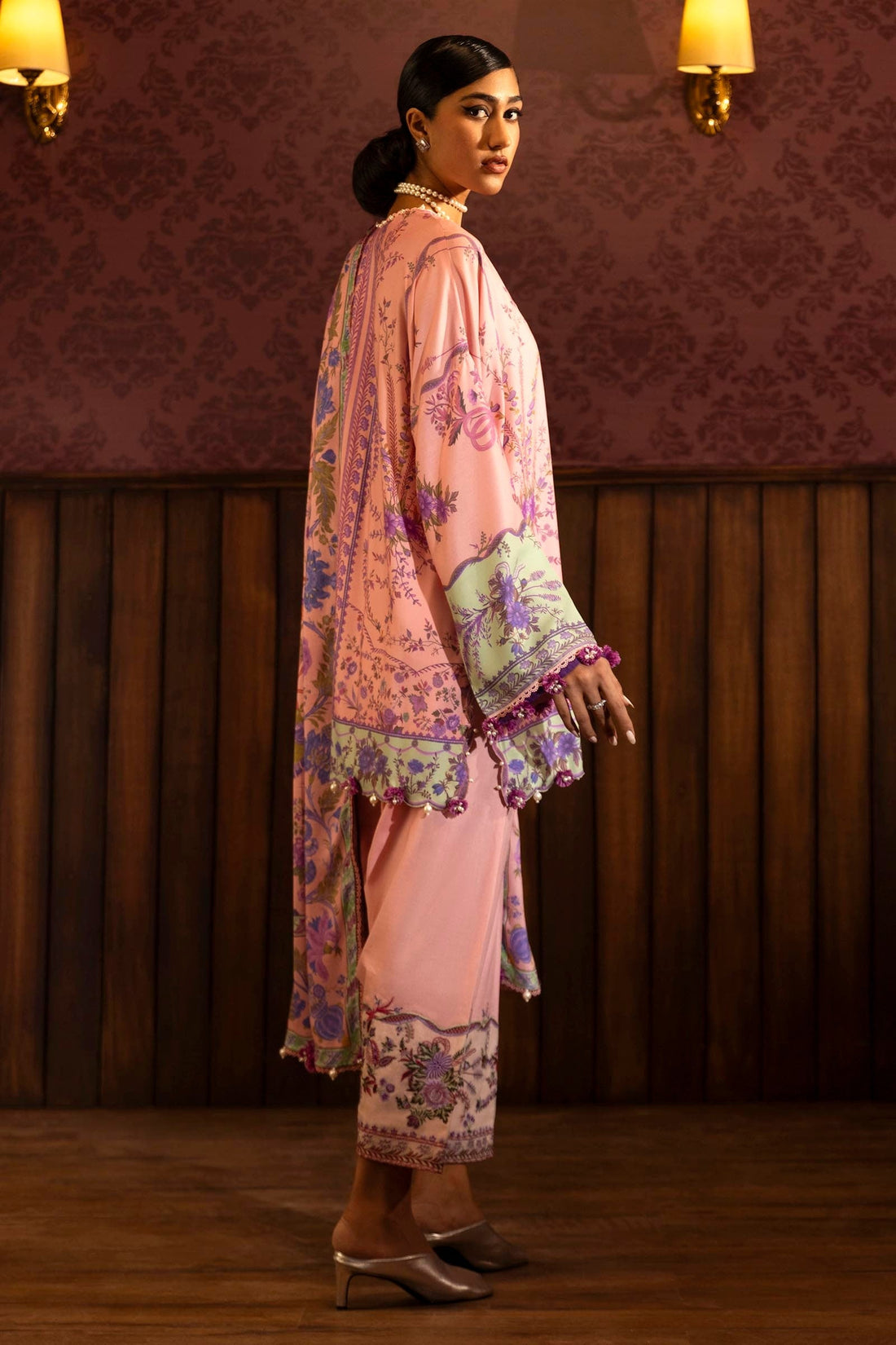 Sana Safinaz | Muzlin Winter 2024 |  M243-021A-3DB by Sana Safinaz - Designer Dress - Type: Ladies Clothes - Available at Libayah - 100% Original