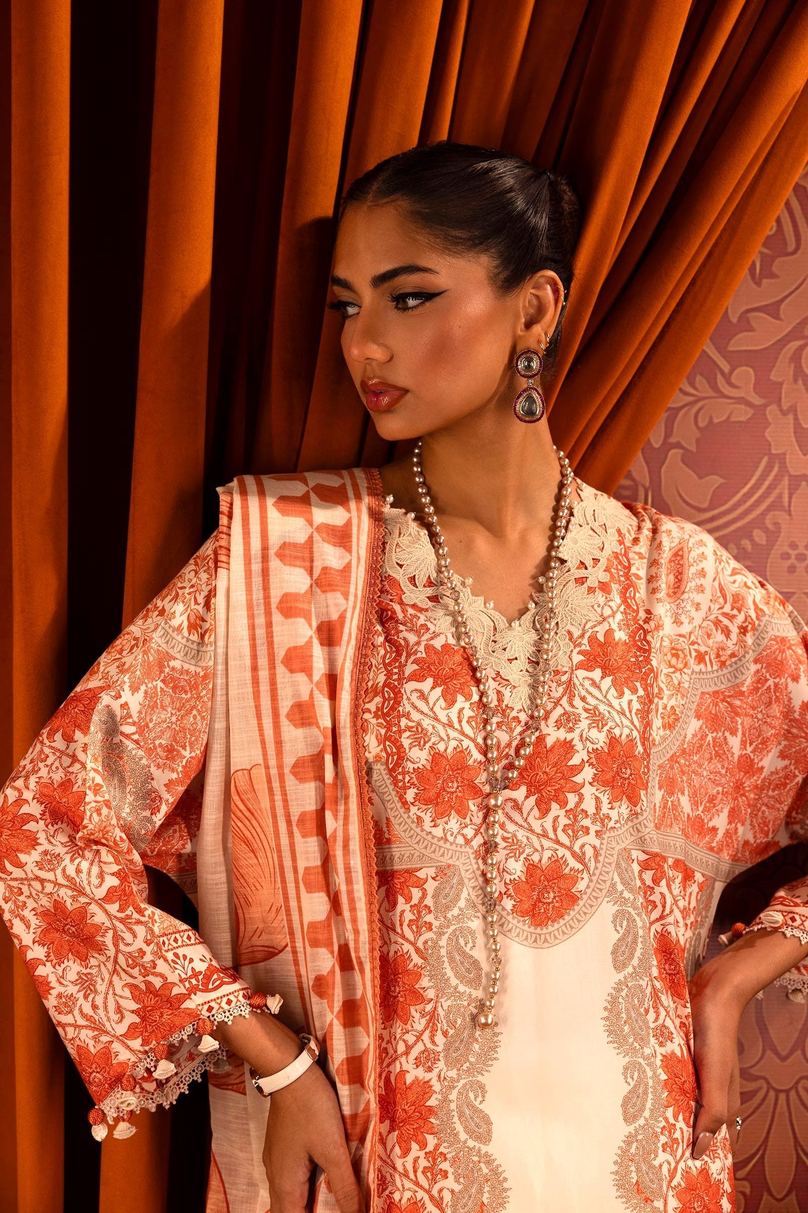 Sana Safinaz | Muzlin Winter 2024 |  M243-023B-3CQ by Sana Safinaz - Designer Dress - Type: Ladies Clothes - Available at Libayah - 100% Original