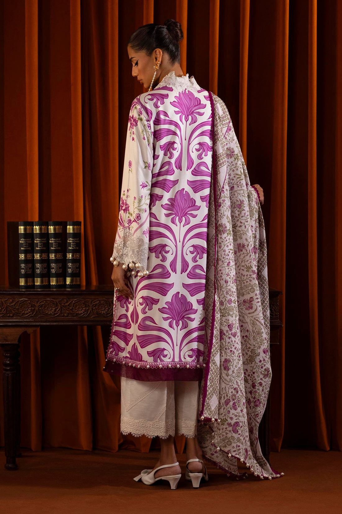 Sana Safinaz | Muzlin Winter 2024 |  M243-024A-3CQ by Sana Safinaz - Designer Dress - Type: Ladies Clothes - Available at Libayah - 100% Original