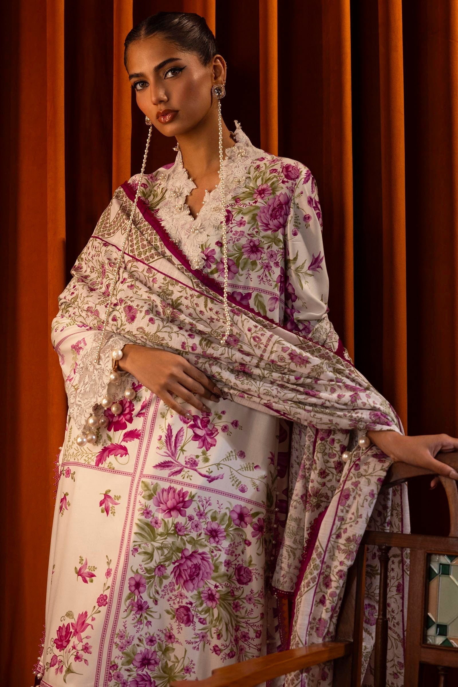 Sana Safinaz | Muzlin Winter 2024 |  M243-024A-3CQ by Sana Safinaz - Designer Dress - Type: Ladies Clothes - Available at Libayah - 100% Original