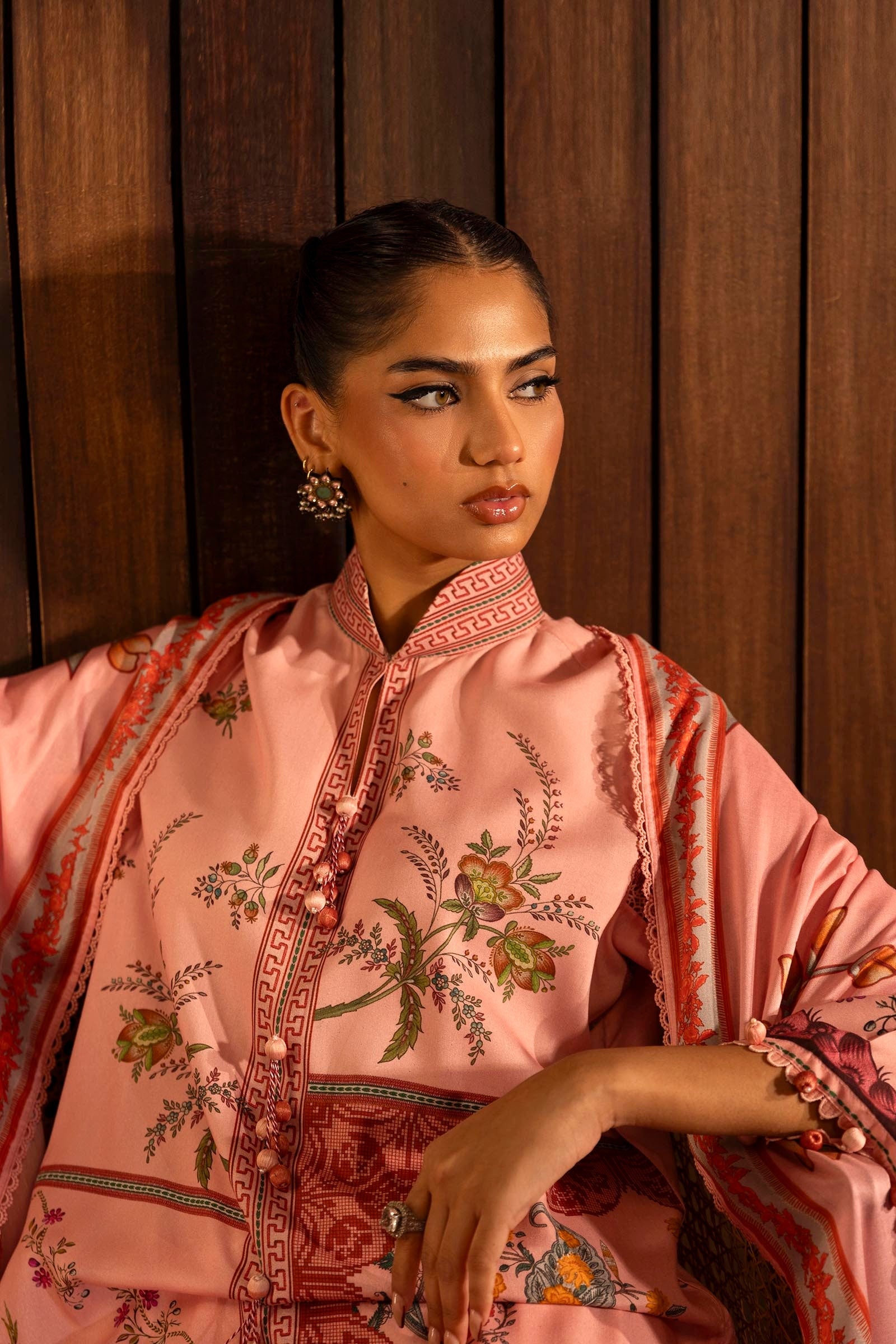 Sana Safinaz | Muzlin Winter 2024 |  M243-025A-3DB by Sana Safinaz - Designer Dress - Type: Ladies Clothes - Available at Libayah - 100% Original