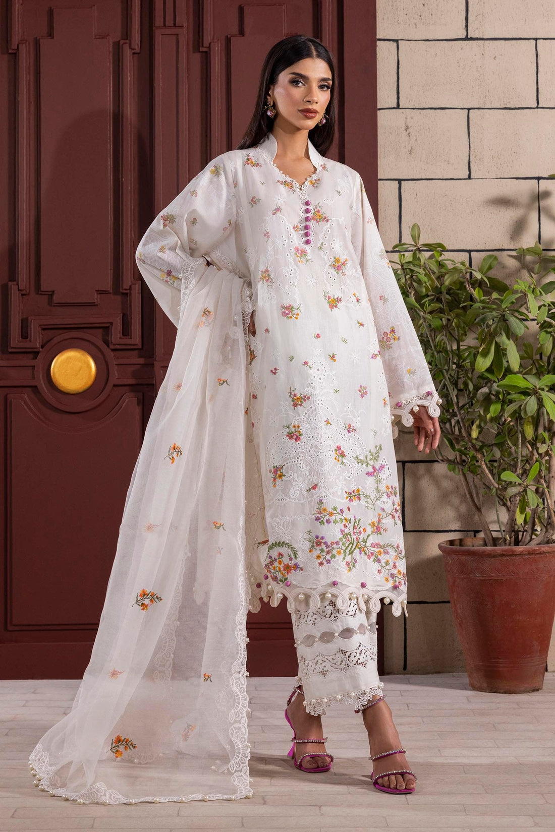 Sana Safinaz | Muzlin Spring 25 | M251-004A-3CT by Sana Safinaz - Designer Dress - Type: Ladies Clothes - Available at Libayah - 100% Original