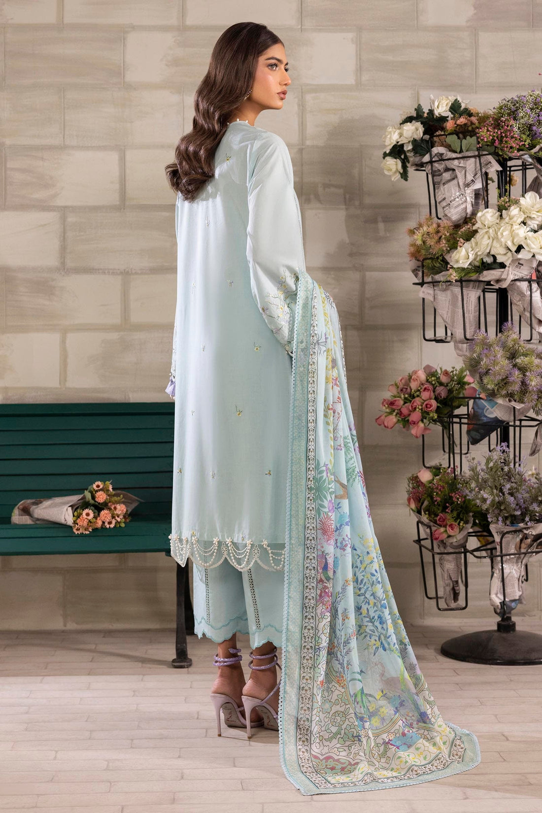 Sana Safinaz | Muzlin Spring 25 | M251-005A-3CL by Sana Safinaz - Designer Dress - Type: Ladies Clothes - Available at Libayah - 100% Original