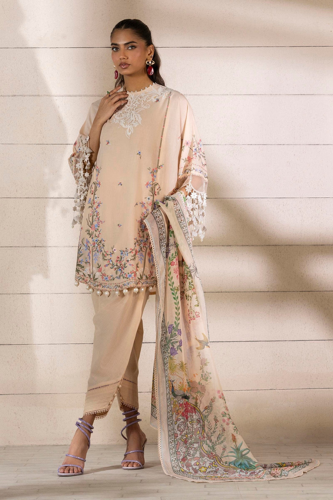 Sana Safinaz | Muzlin Spring 25 | M251-005B-3CL by Sana Safinaz - Designer Dress - Type: Ladies Clothes - Available at Libayah - 100% Original