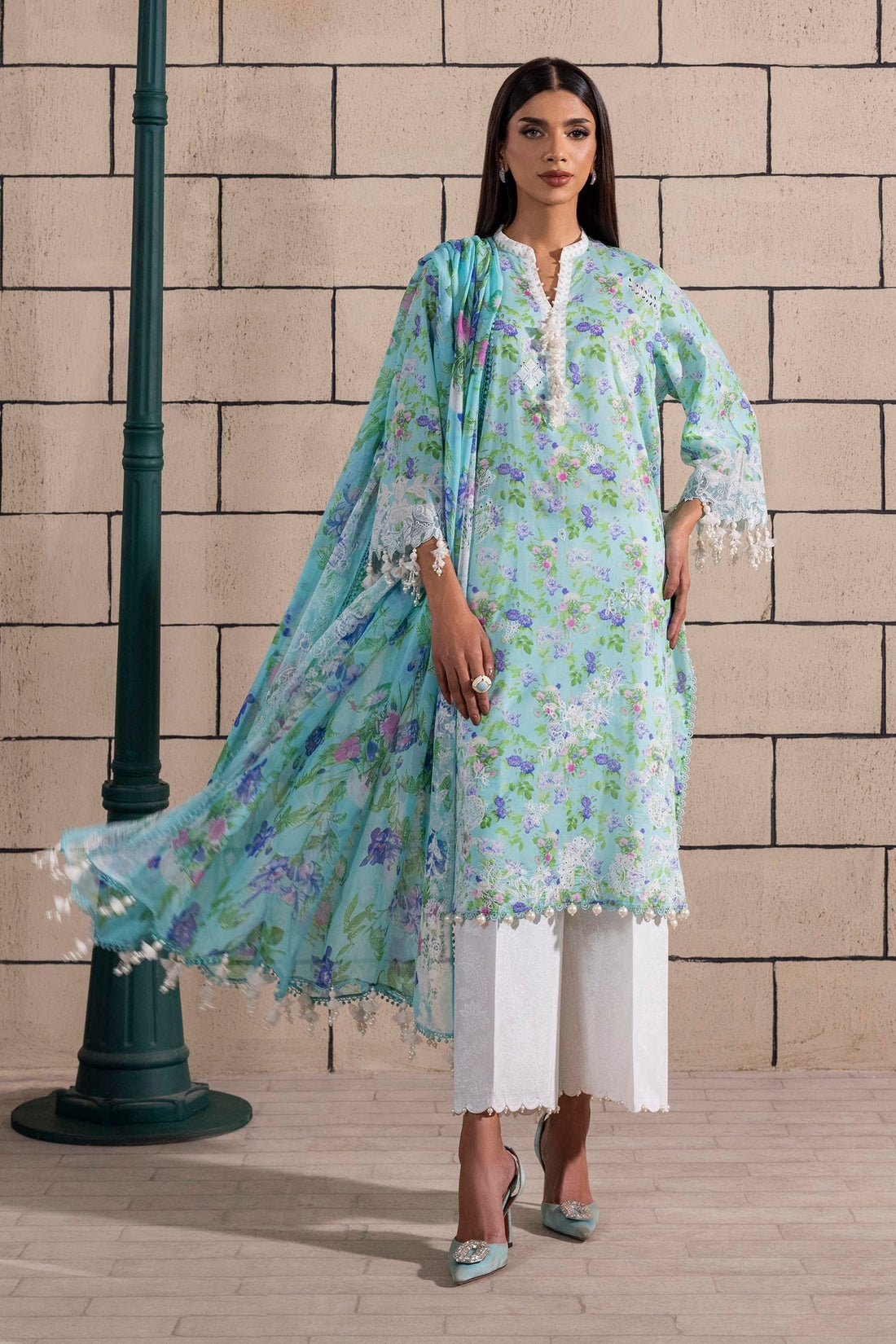 Sana Safinaz | Muzlin Spring 25 | M251-007B-3CI by Sana Safinaz - Designer Dress - Type: Ladies Clothes - Available at Libayah - 100% Original