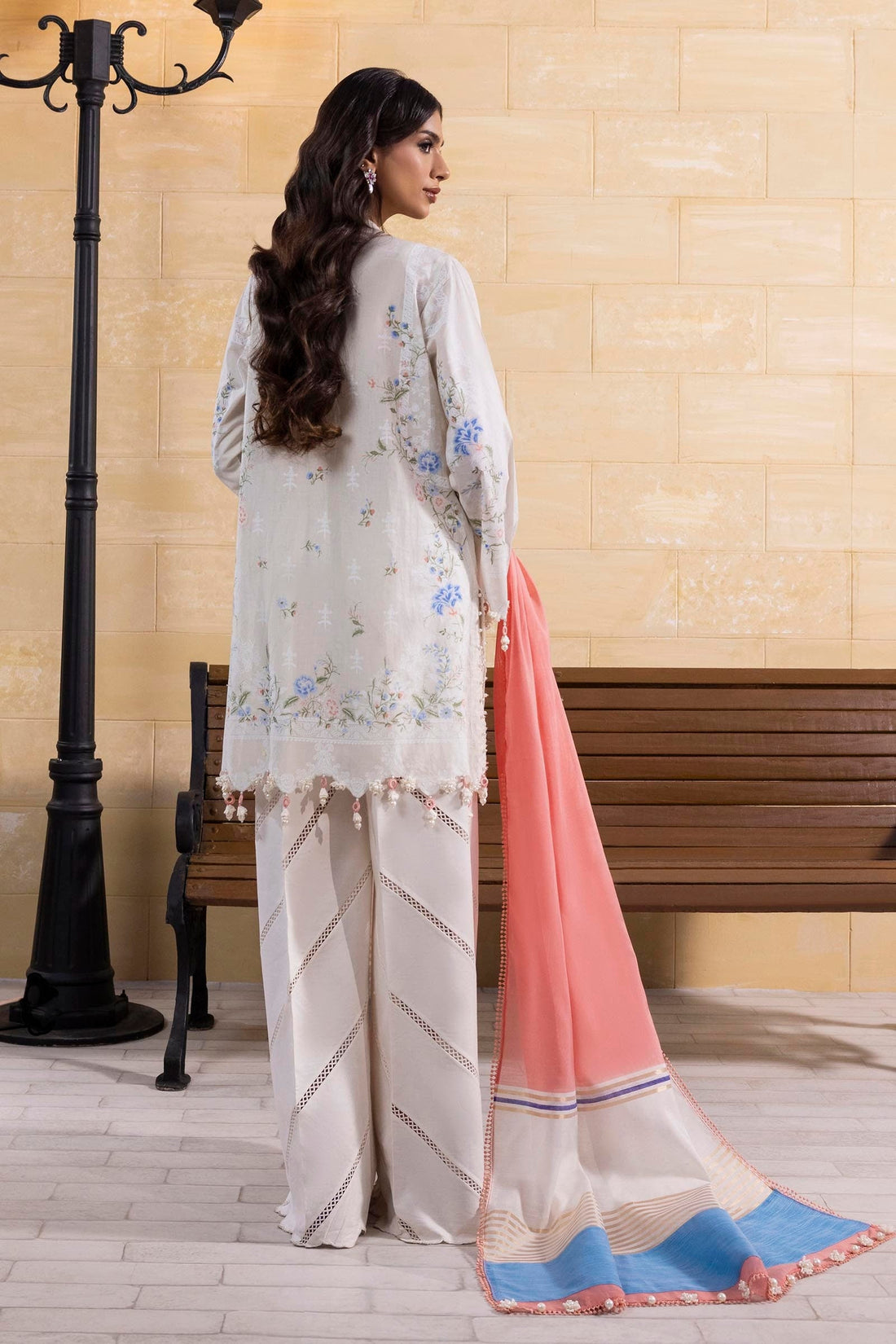 Sana Safinaz | Muzlin Spring 25 | M251-008B-3DG by Sana Safinaz - Designer Dress - Type: Ladies Clothes - Available at Libayah - 100% Original