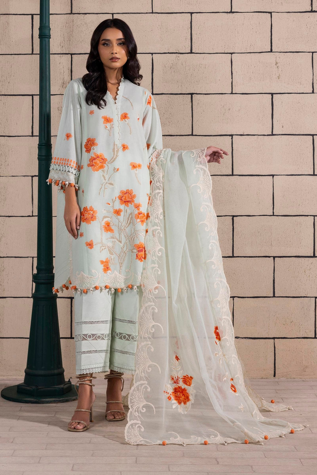 Sana Safinaz | Muzlin Spring 25 | M251-010A-3CS by Sana Safinaz - Designer Dress - Type: Ladies Clothes - Available at Libayah - 100% Original