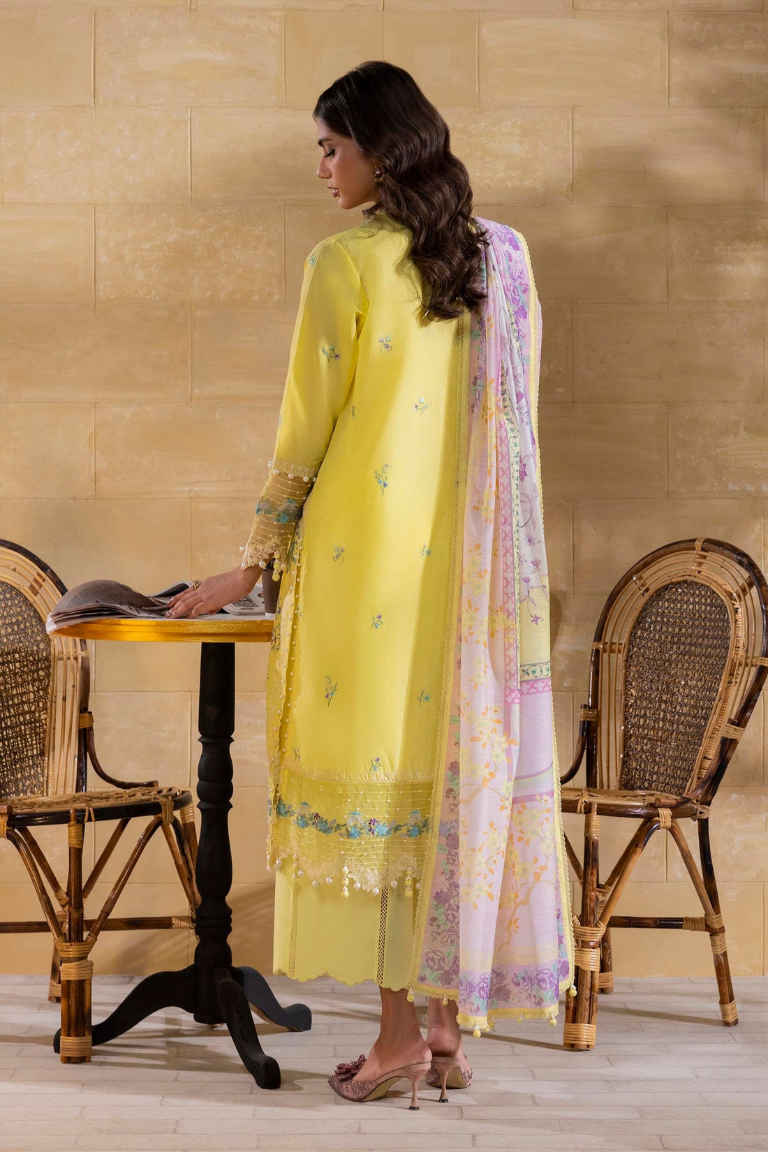 Sana Safinaz | Muzlin Spring 25 | M251-011B-3CV by Sana Safinaz - Designer Dress - Type: Ladies Clothes - Available at Libayah - 100% Original