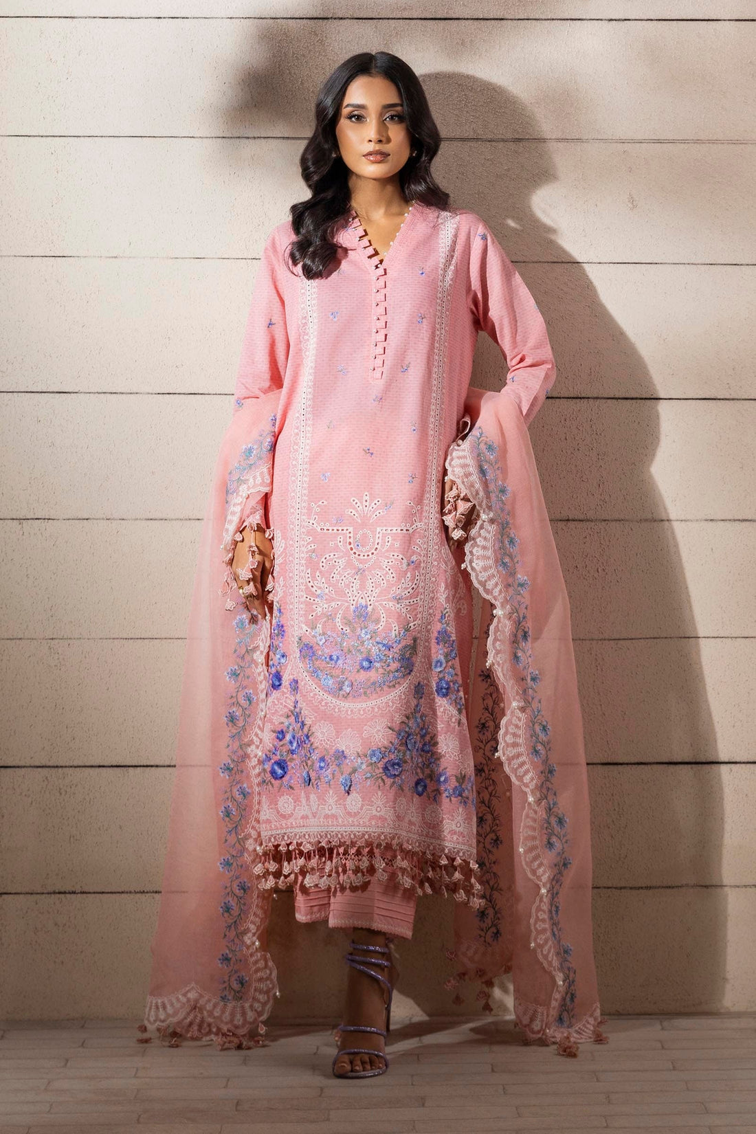 Sana Safinaz | Muzlin Spring 25 | M251-014B-3CT by Sana Safinaz - Designer Dress - Type: Ladies Clothes - Available at Libayah - 100% Original