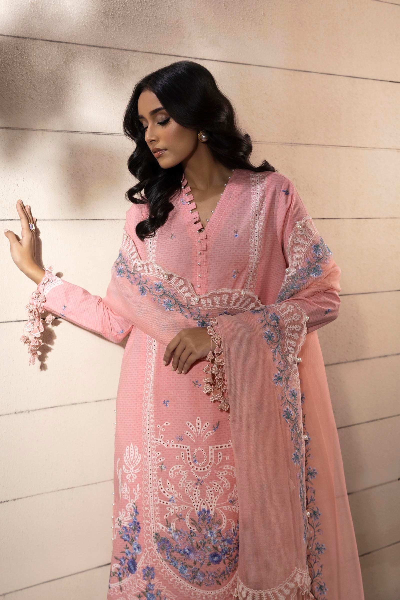 Sana Safinaz | Muzlin Spring 25 | M251-014B-3CT by Sana Safinaz - Designer Dress - Type: Ladies Clothes - Available at Libayah - 100% Original
