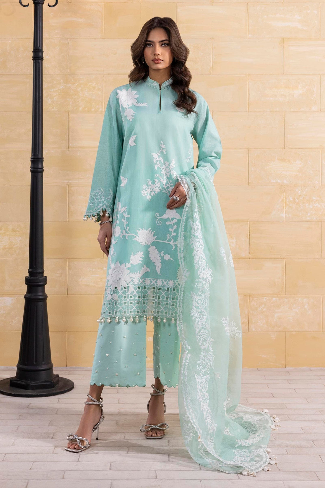 Sana Safinaz | Muzlin Spring 25 | M251-015B-3CT by Sana Safinaz - Designer Dress - Type: Ladies Clothes - Available at Libayah - 100% Original