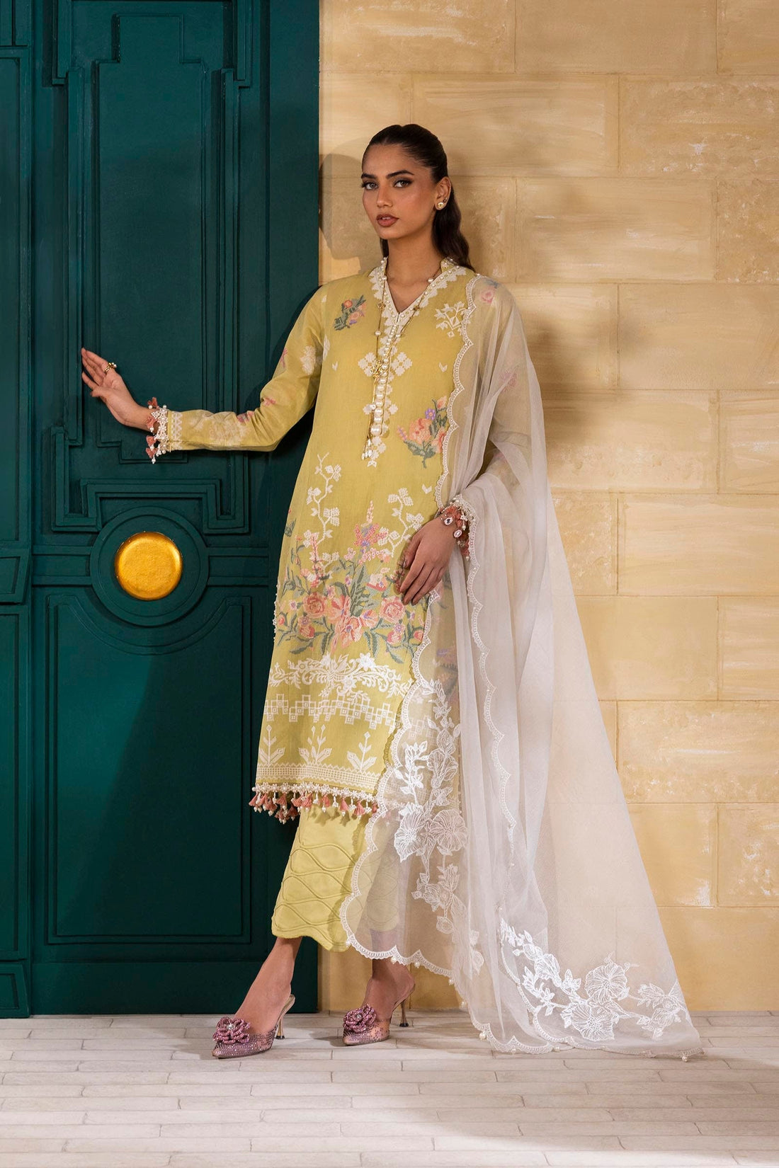 Sana Safinaz | Muzlin Spring 25 | M251-016B-3CT by Sana Safinaz - Designer Dress - Type: Ladies Clothes - Available at Libayah - 100% Original