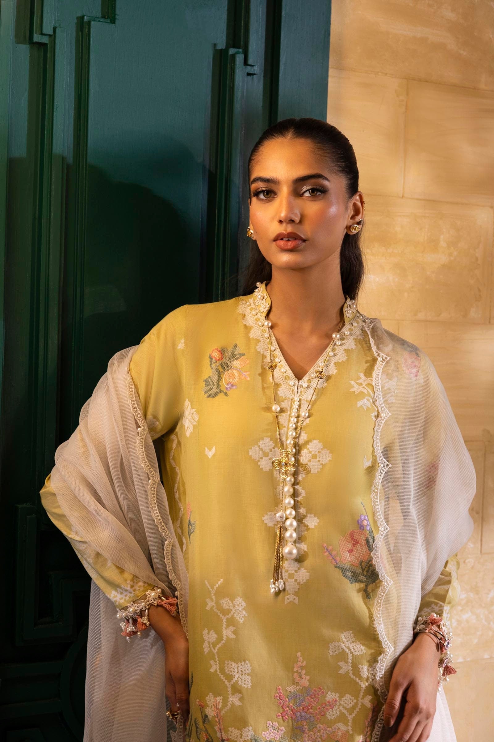 Sana Safinaz | Muzlin Spring 25 | M251-016B-3CT by Sana Safinaz - Designer Dress - Type: Ladies Clothes - Available at Libayah - 100% Original
