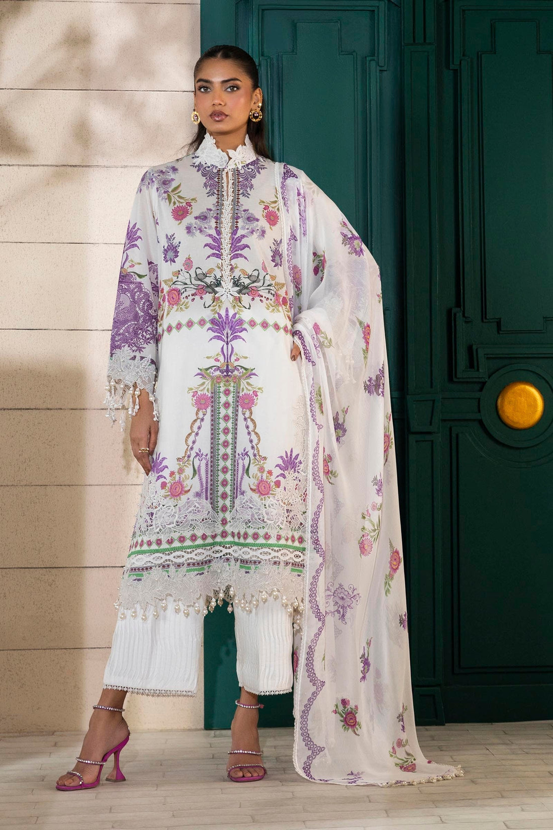 Sana Safinaz | Muzlin Spring 25 | M251-019A-3CS by Sana Safinaz - Designer Dress - Type: Ladies Clothes - Available at Libayah - 100% Original