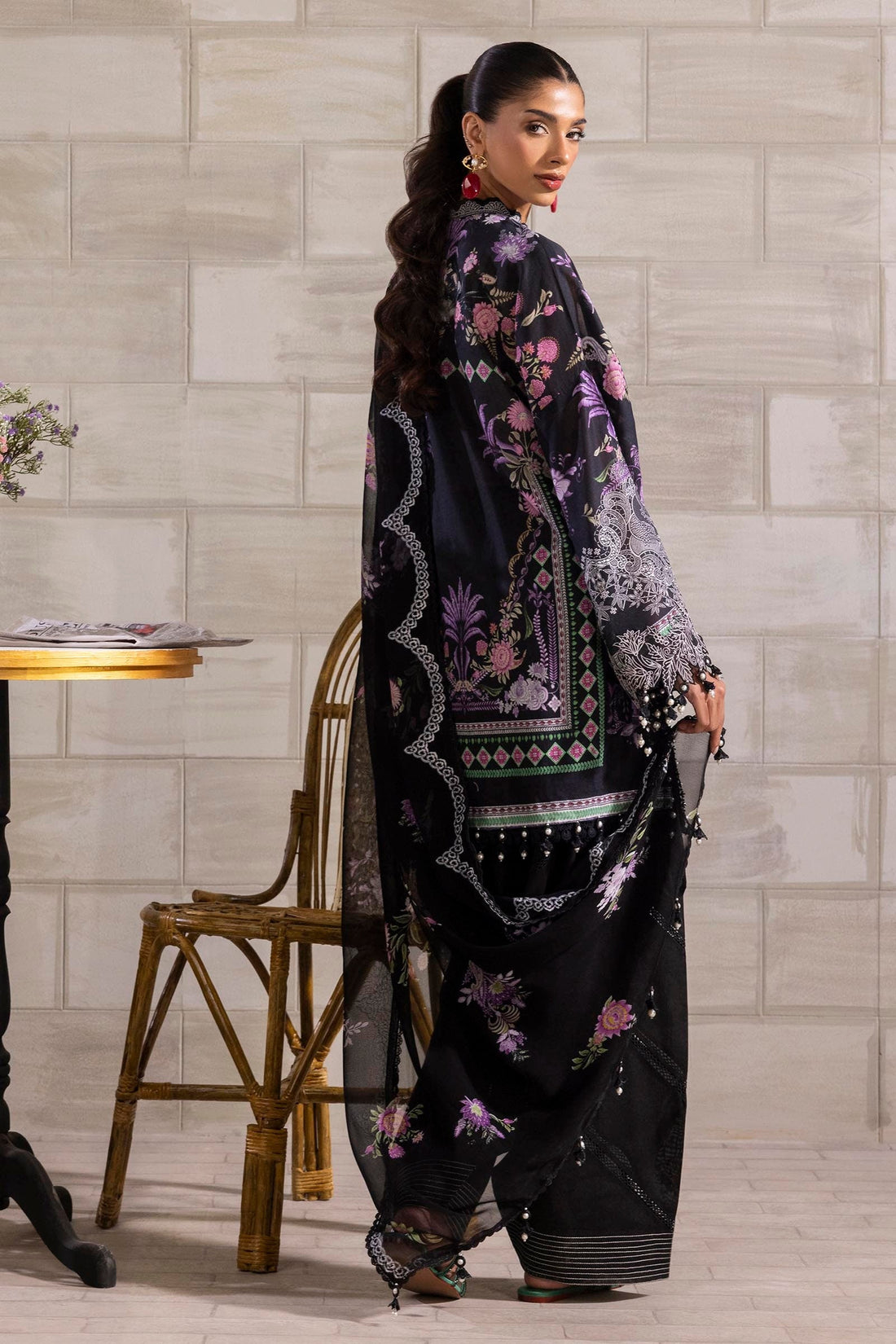 Sana Safinaz | Muzlin Spring 25 | M251-019B-3CS by Sana Safinaz - Designer Dress - Type: Ladies Clothes - Available at Libayah - 100% Original