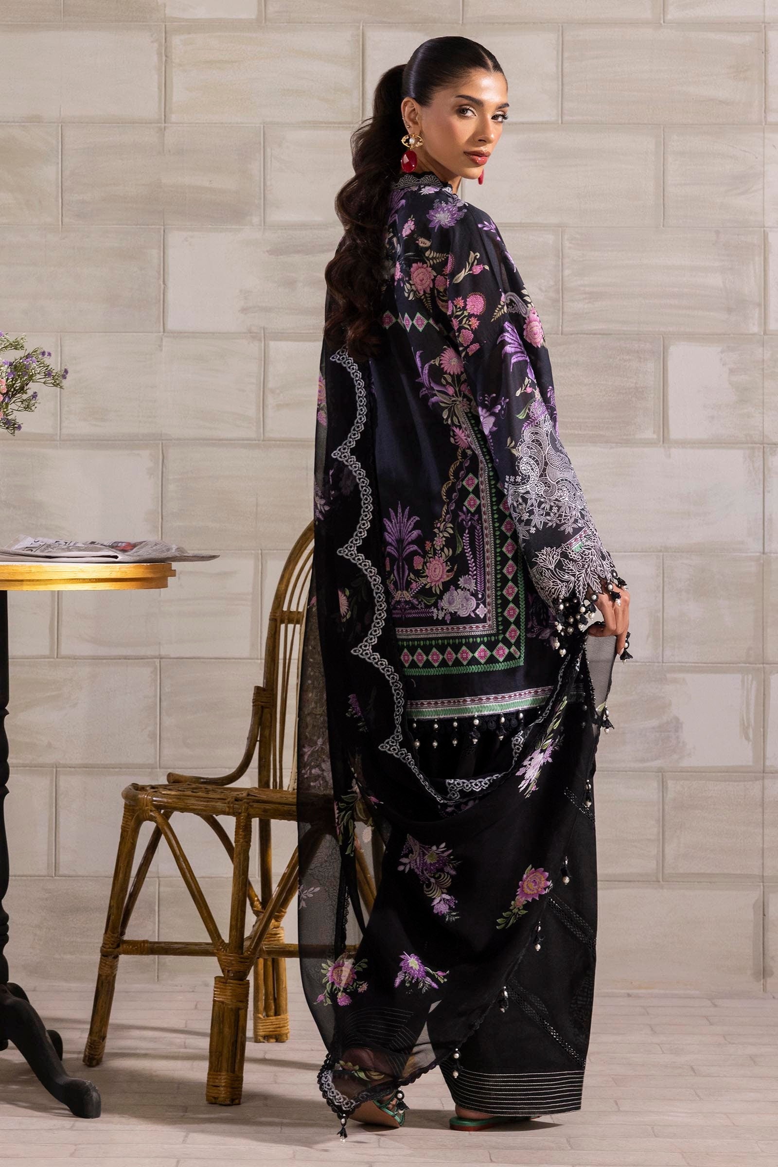 Sana Safinaz | Muzlin Spring 25 | M251-019B-3CS by Sana Safinaz - Designer Dress - Type: Ladies Clothes - Available at Libayah - 100% Original