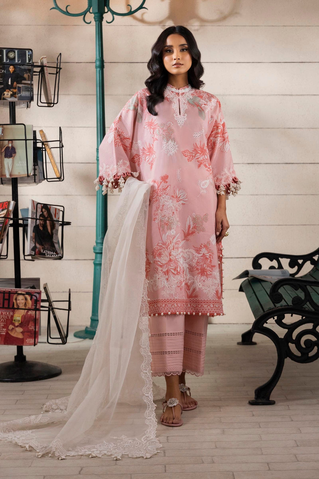 Sana Safinaz | Muzlin Spring 25 | M251-020A-3CS by Sana Safinaz - Designer Dress - Type: Ladies Clothes - Available at Libayah - 100% Original