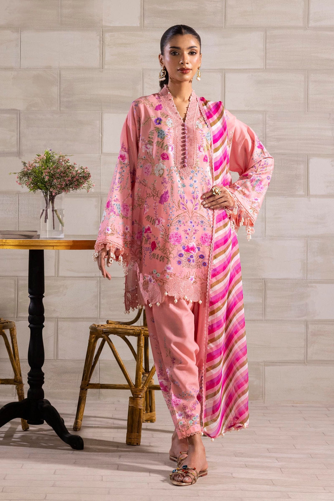 Sana Safinaz | Muzlin Spring 25 | M251-024B-3CI by Sana Safinaz - Designer Dress - Type: Ladies Clothes - Available at Libayah - 100% Original