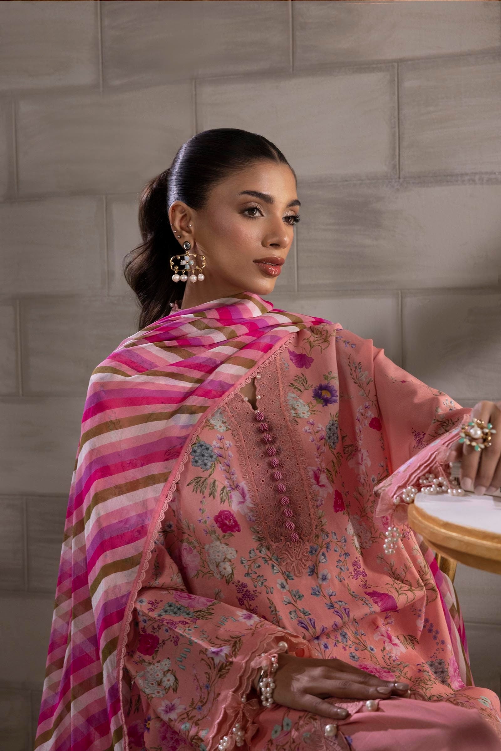 Sana Safinaz | Muzlin Spring 25 | M251-024B-3CI by Sana Safinaz - Designer Dress - Type: Ladies Clothes - Available at Libayah - 100% Original