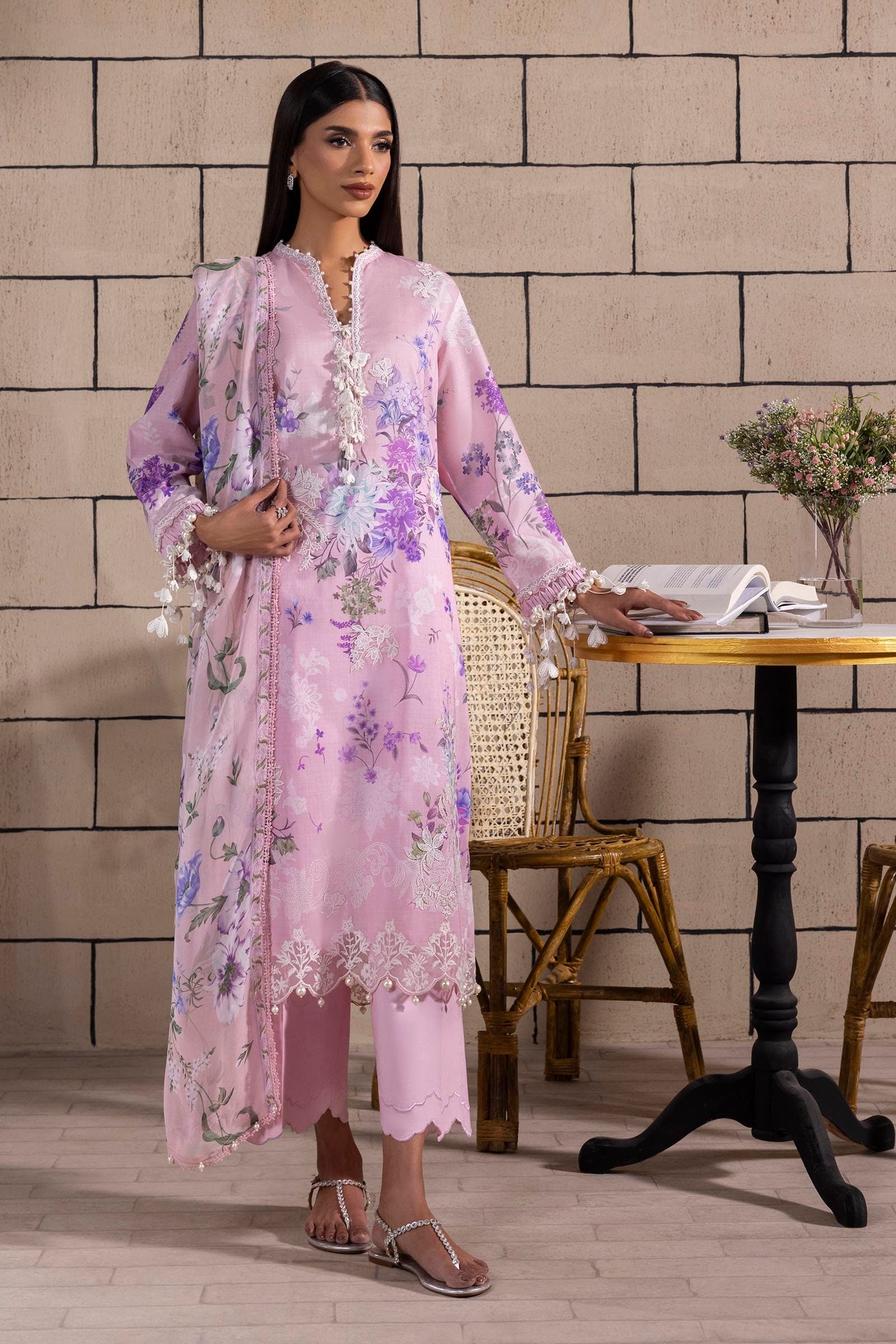 Sana Safinaz | Muzlin Spring 25 | M251-025A-3CJ by Sana Safinaz - Designer Dress - Type: Ladies Clothes - Available at Libayah - 100% Original