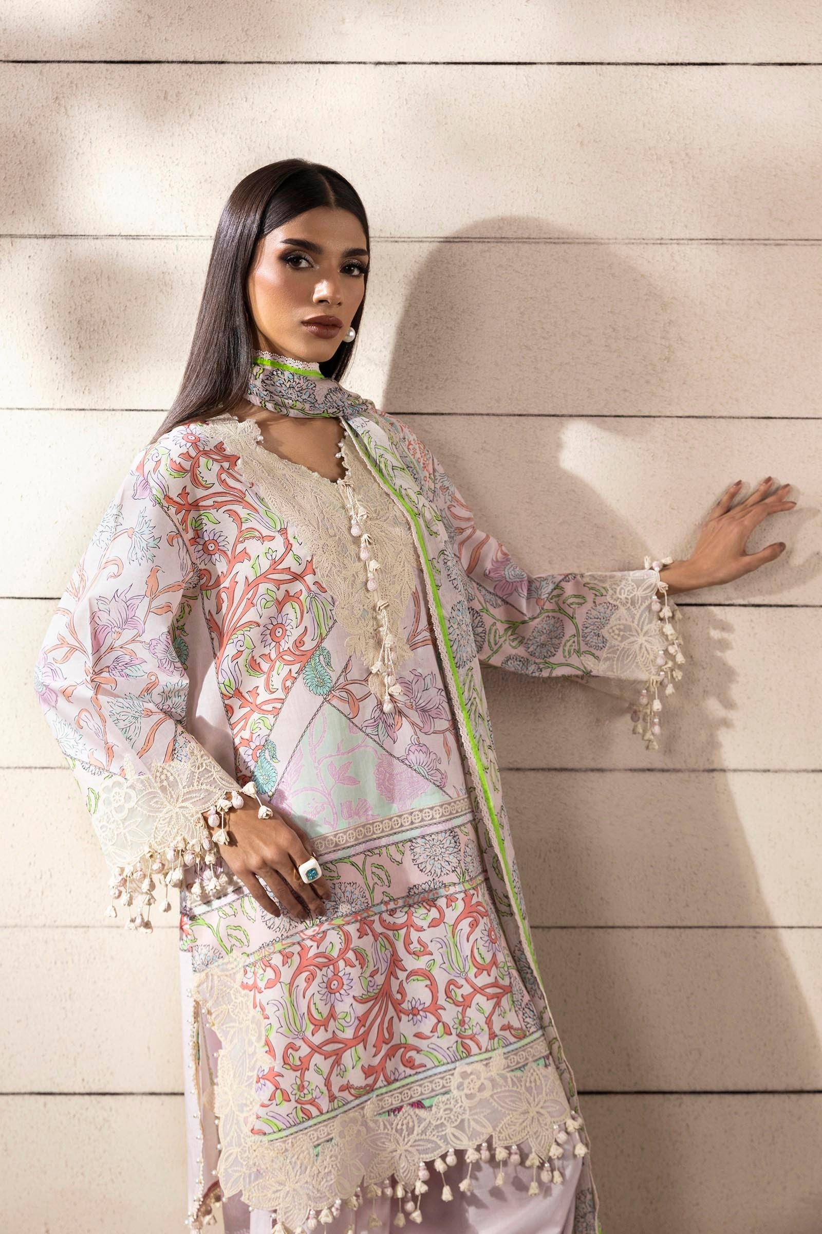 Sana Safinaz | Muzlin Spring 25 | M251-027A-3CI by Sana Safinaz - Designer Dress - Type: Ladies Clothes - Available at Libayah - 100% Original