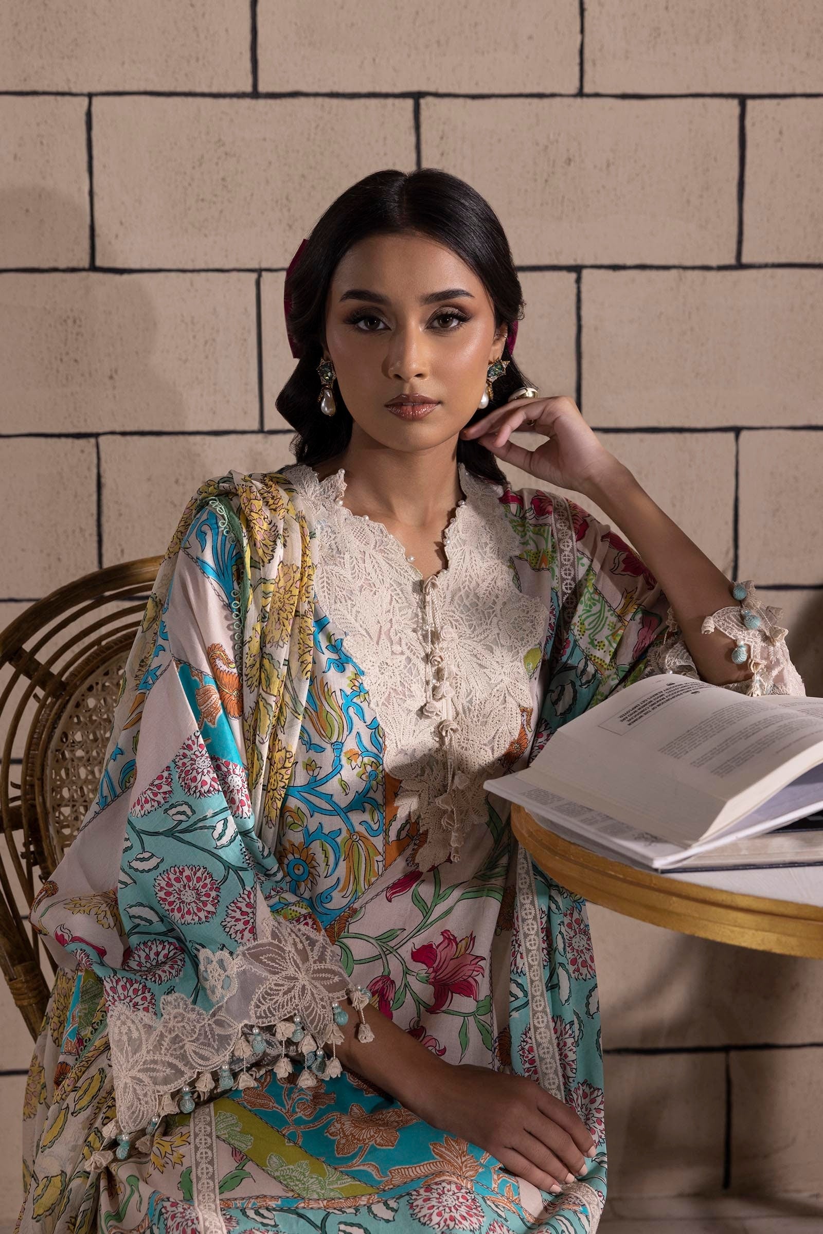 Sana Safinaz | Muzlin Spring 25 | M251-027B-3CI by Sana Safinaz - Designer Dress - Type: Ladies Clothes - Available at Libayah - 100% Original