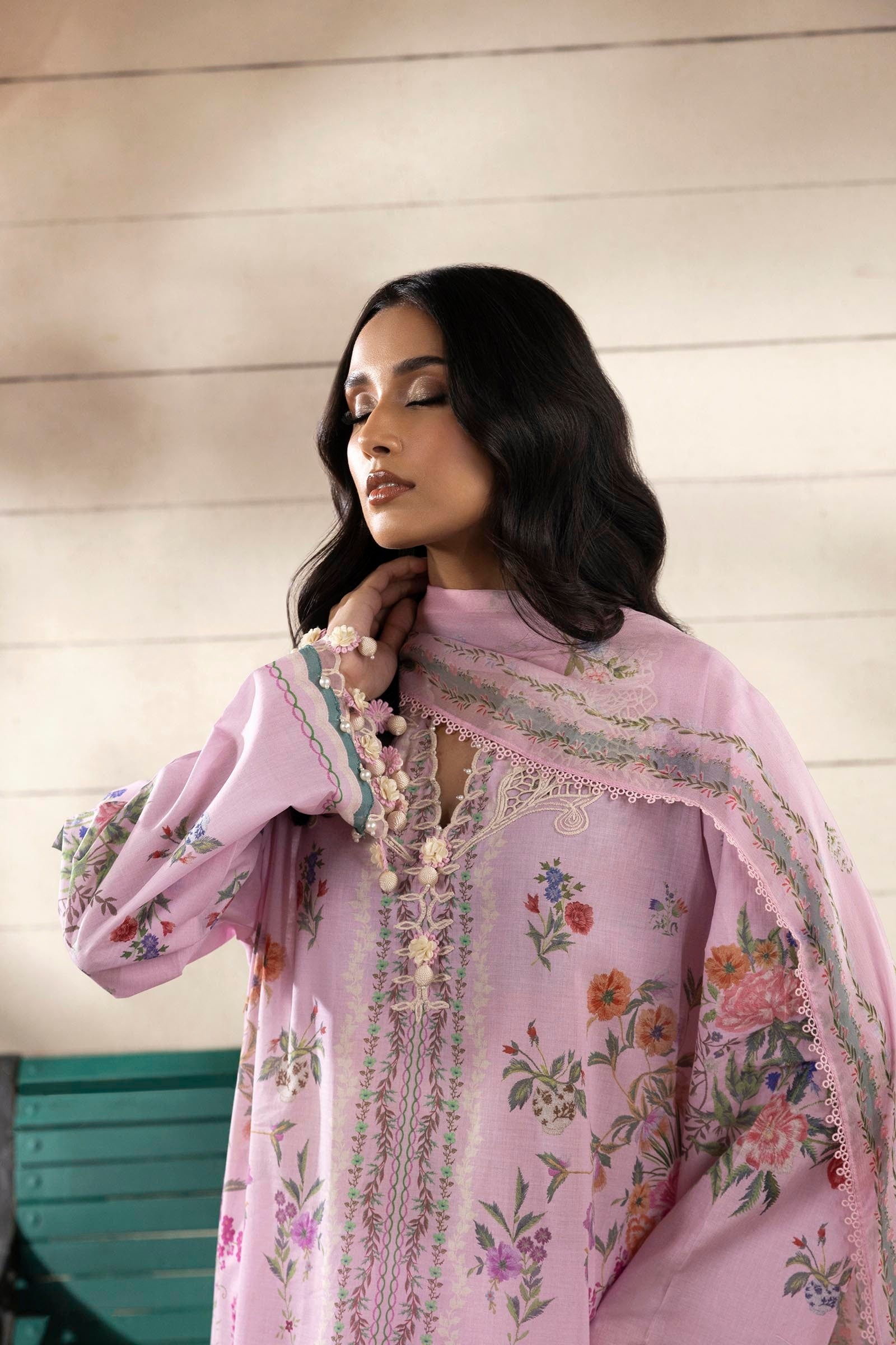 Sana Safinaz | Muzlin Spring 25 | M251-028B-3CI by Sana Safinaz - Designer Dress - Type: Ladies Clothes - Available at Libayah - 100% Original