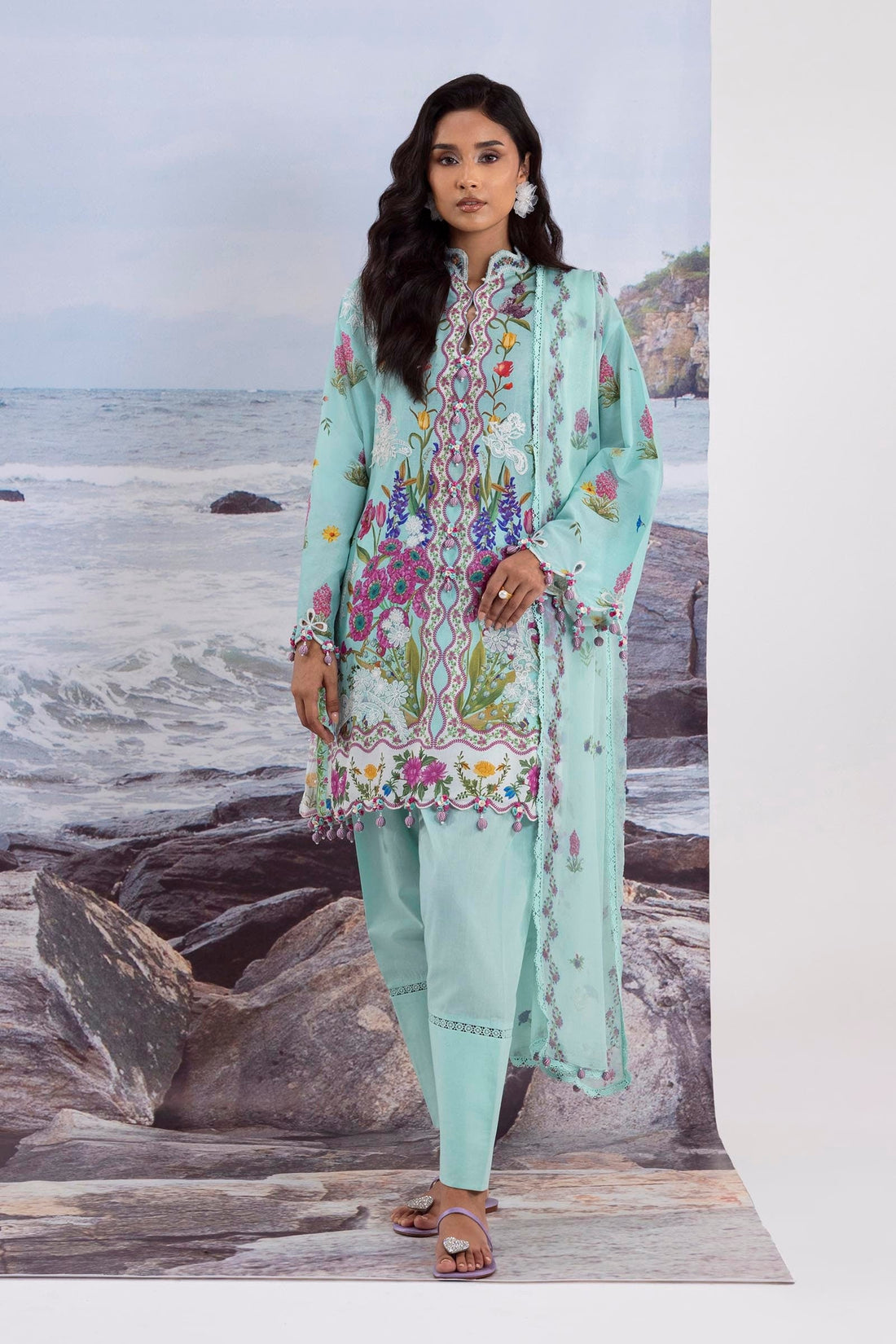 Sana Safinaz | Muzlin Summer 25 | 001B by Sana Safinaz - Designer Dress - Type: Ladies Clothes - Available at Libayah - 100% Original