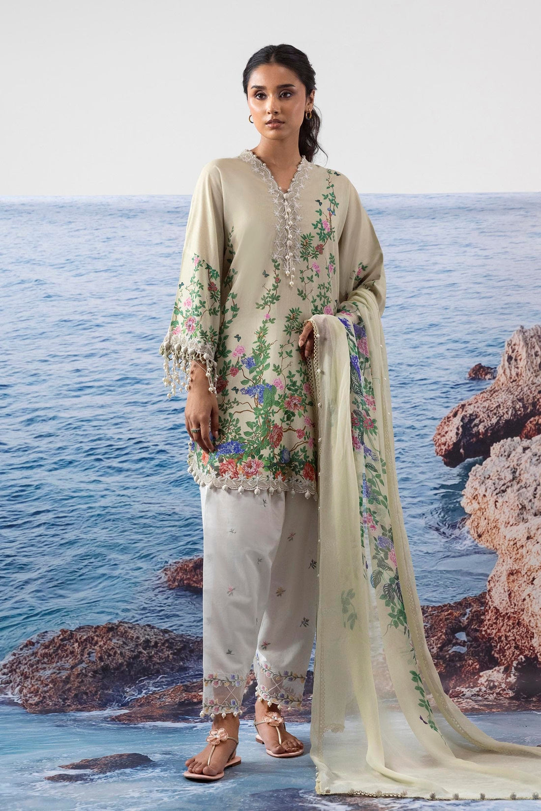 Sana Safinaz | Muzlin Summer 25 | 002B by Sana Safinaz - Designer Dress - Type: Ladies Clothes - Available at Libayah - 100% Original