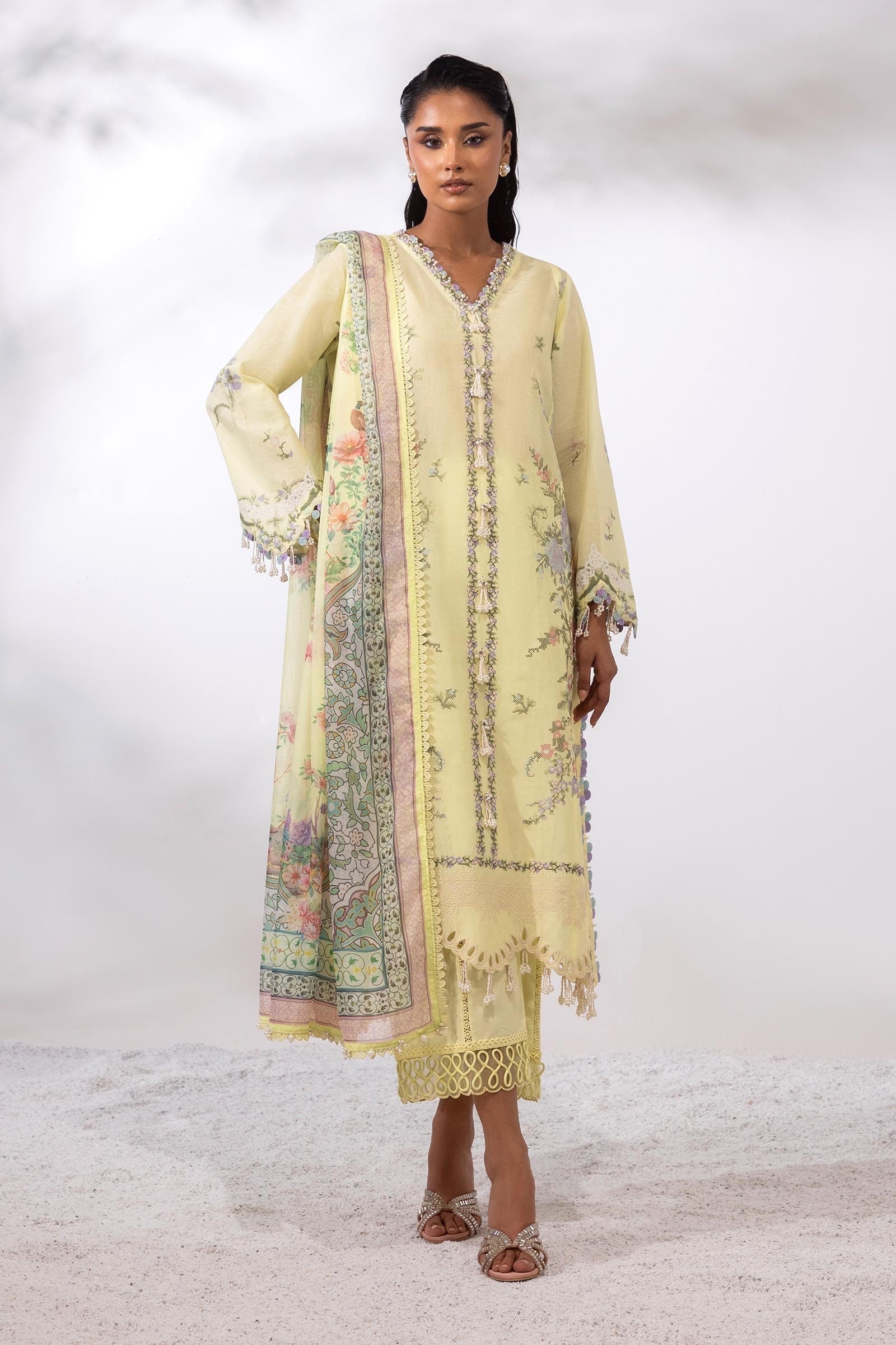 Sana Safinaz | Muzlin Summer 25 | 009A by Sana Safinaz - Designer Dress - Type: Ladies Clothes - Available at Libayah - 100% Original
