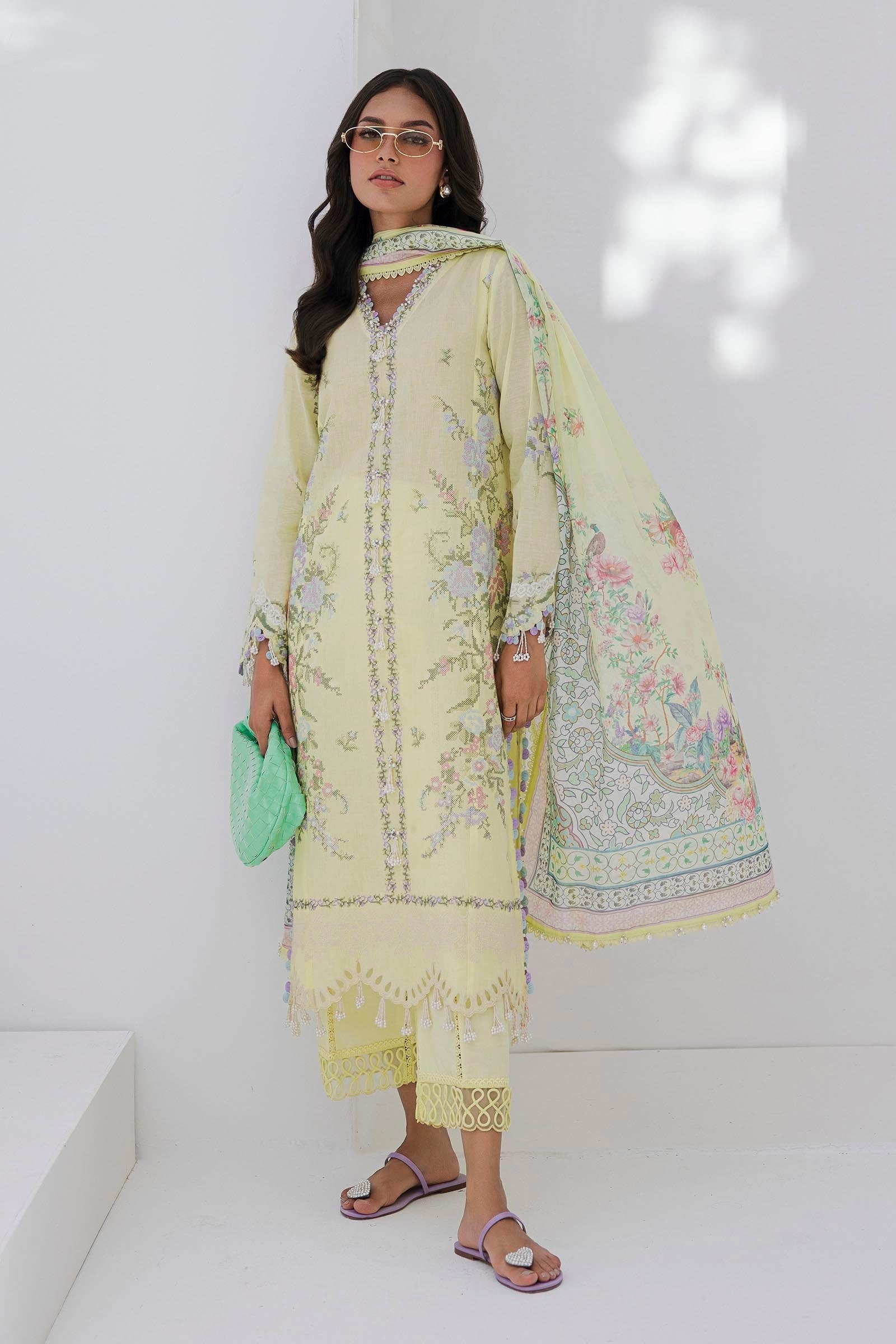 Sana Safinaz | Muzlin Summer 25 | 009A by Sana Safinaz - Designer Dress - Type: Ladies Clothes - Available at Libayah - 100% Original