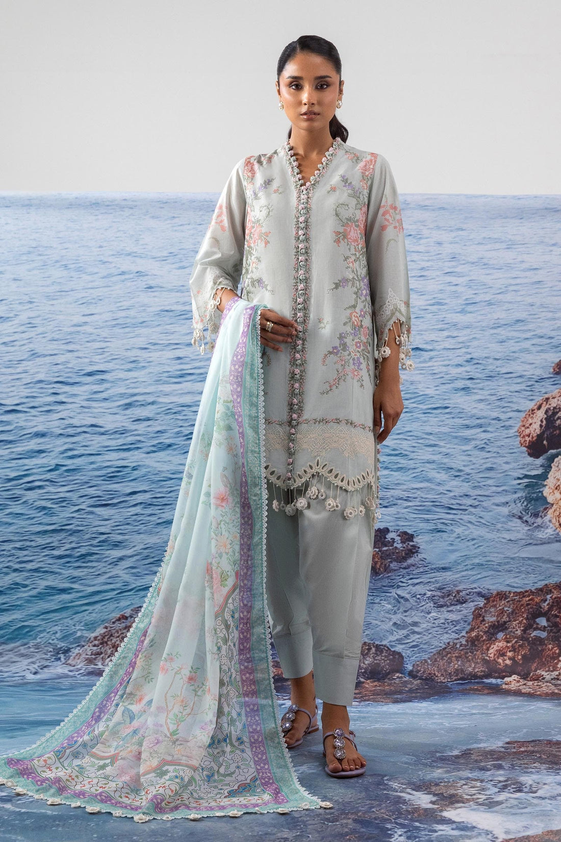 Sana Safinaz | Muzlin Summer 25 | 009B by Sana Safinaz - Designer Dress - Type: Ladies Clothes - Available at Libayah - 100% Original
