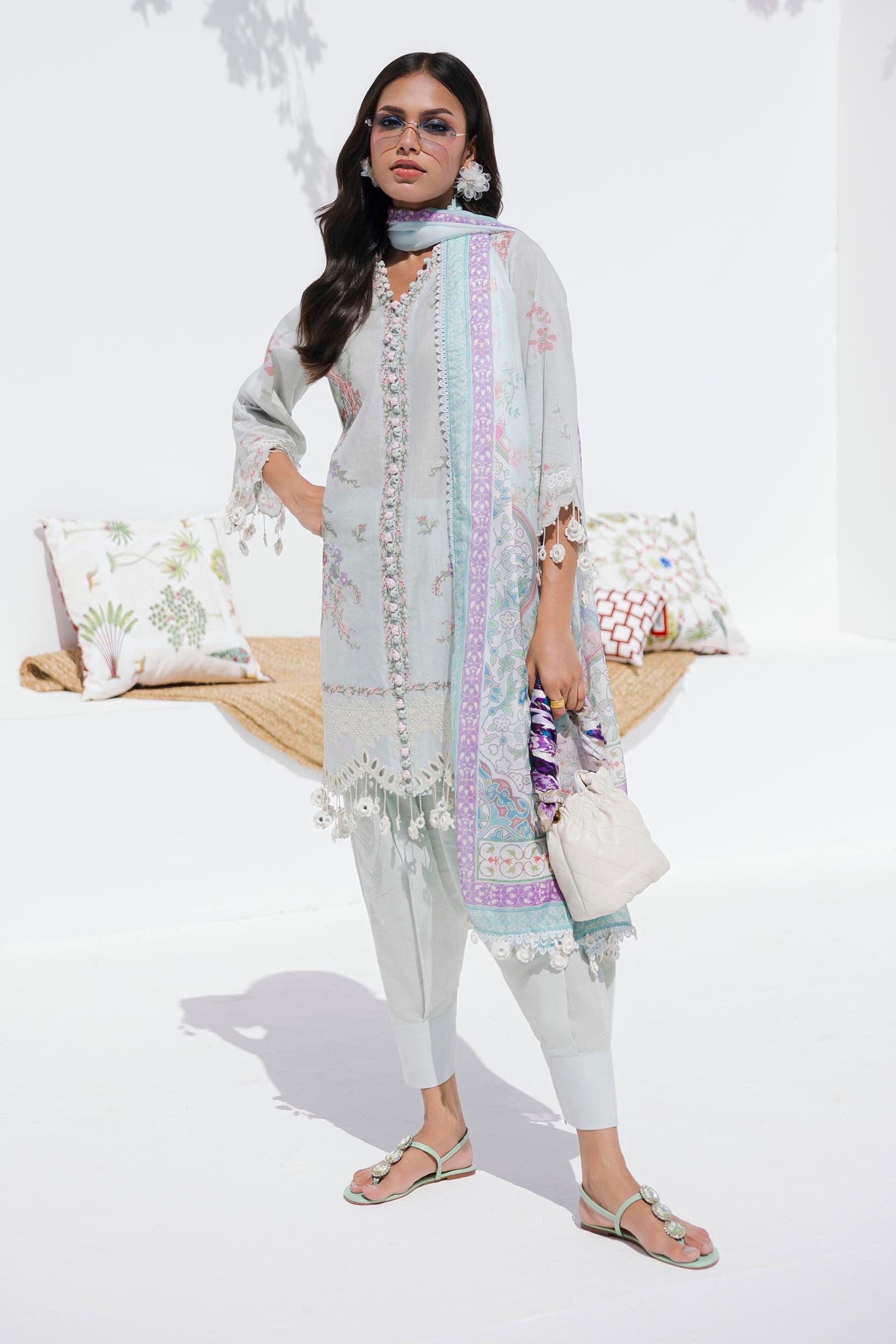 Sana Safinaz | Muzlin Summer 25 | 009B by Sana Safinaz - Designer Dress - Type: Ladies Clothes - Available at Libayah - 100% Original