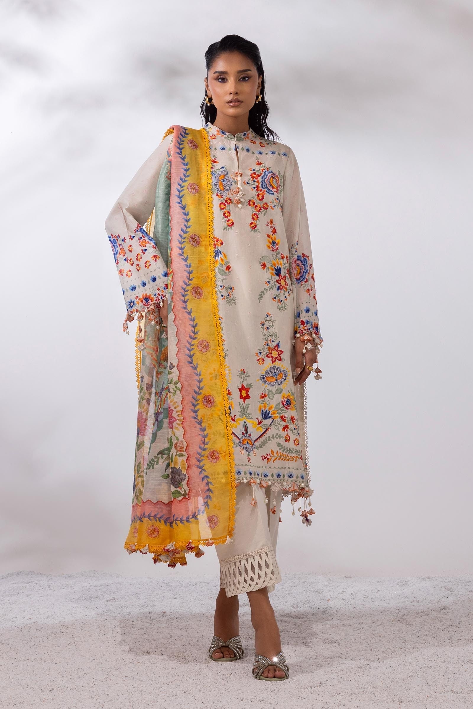 Sana Safinaz | Muzlin Summer 25 | 018A by Sana Safinaz - Designer Dress - Type: Ladies Clothes - Available at Libayah - 100% Original