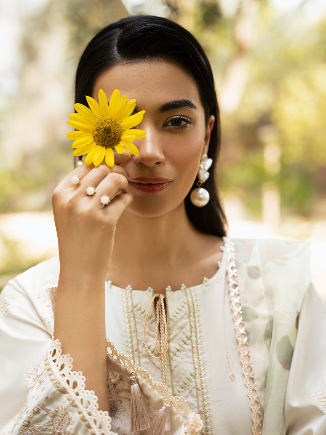 Izel | Dastak Luxury Lawn | MAAHAY by Izel - Designer Dress - Type: Ladies Clothes - Available at Libayah - 100% Original