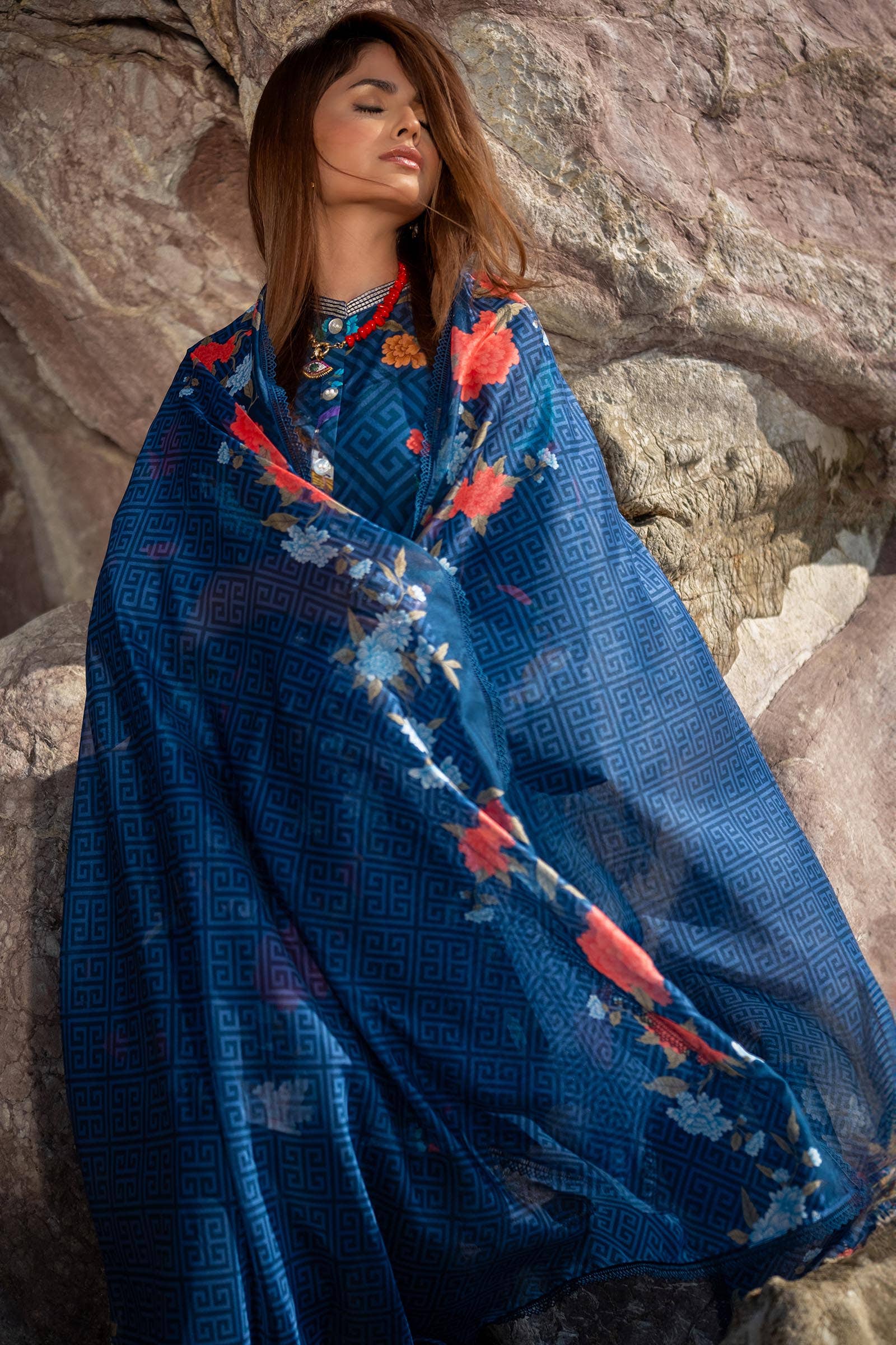 Sana Safinaz | Mahay Spring 24 | H241-013B-2BK by Sana Safinaz - Designer Dress - Type: Ladies Clothes - Available at Libayah - 100% Original