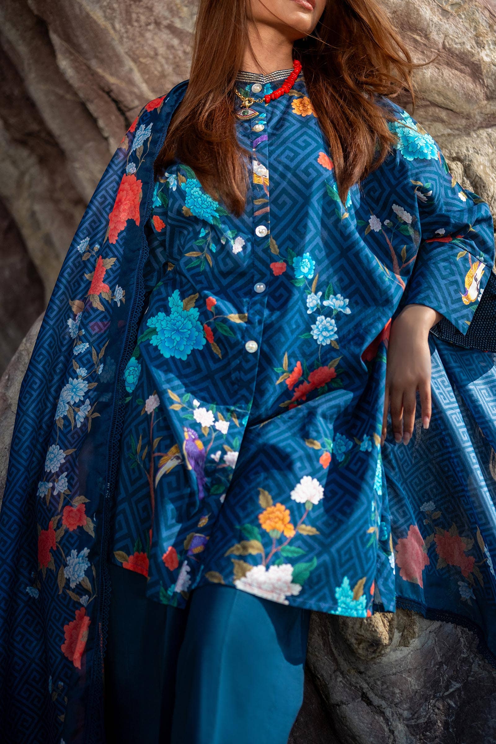 Sana Safinaz | Mahay Spring 24 | H241-013B-2BK by Sana Safinaz - Designer Dress - Type: Ladies Clothes - Available at Libayah - 100% Original