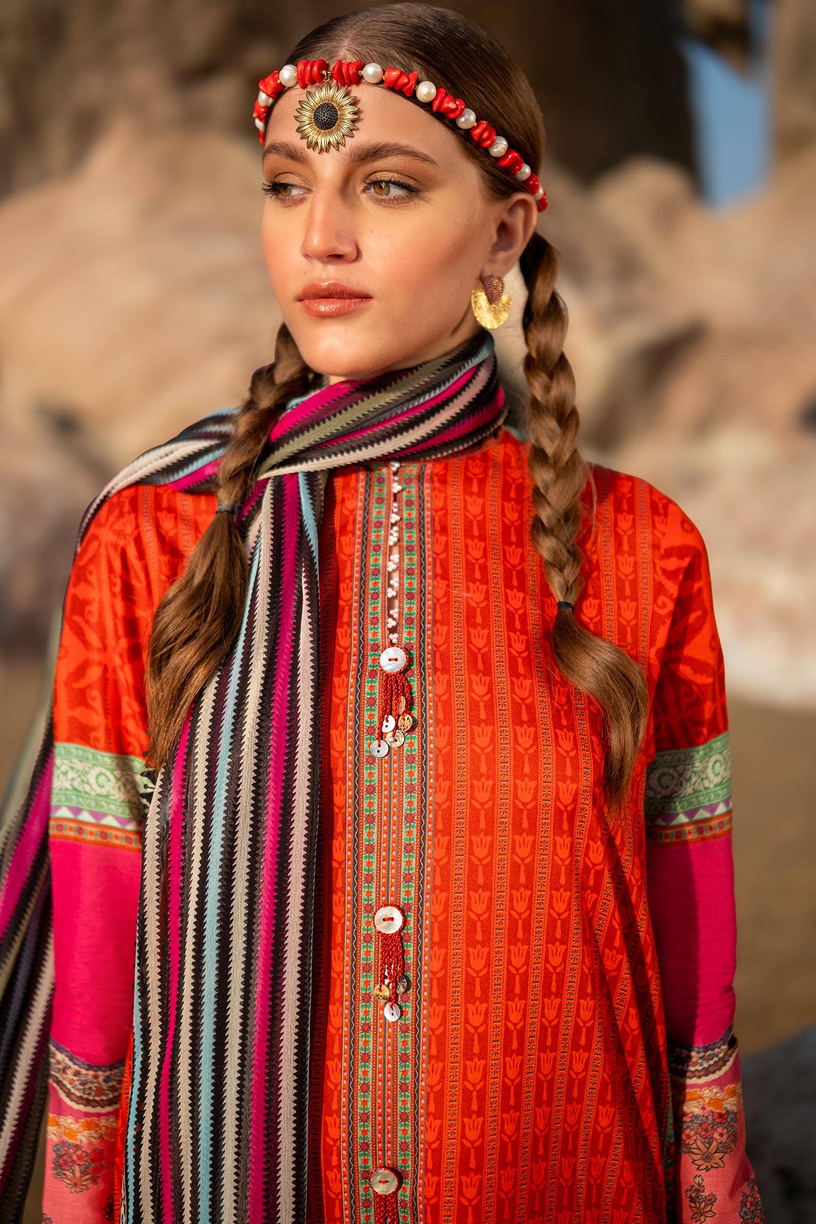 Sana Safinaz | Mahay Spring 24 | H241-024B-2I by Sana Safinaz - Designer Dress - Type: Ladies Clothes - Available at Libayah - 100% Original