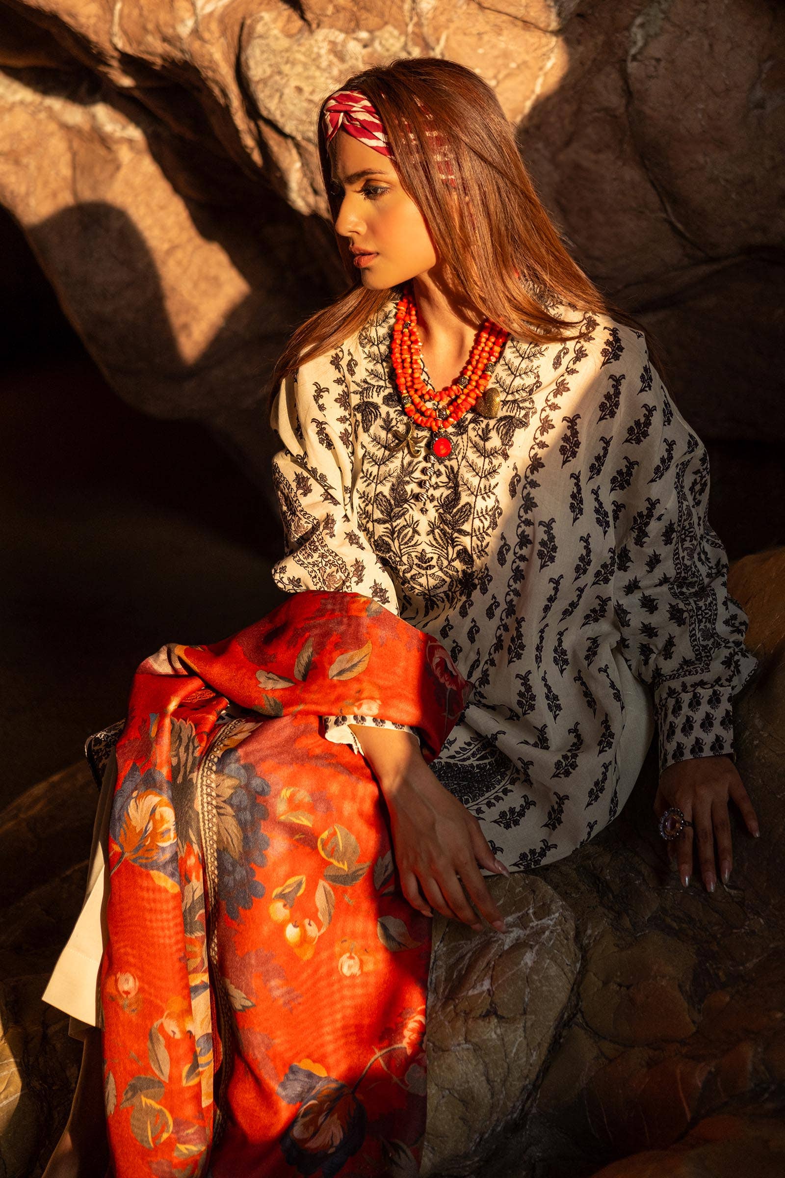 Sana Safinaz | Mahay Spring 24 | H241-006A-2BS by Sana Safinaz - Designer Dress - Type: Ladies Clothes - Available at Libayah - 100% Original