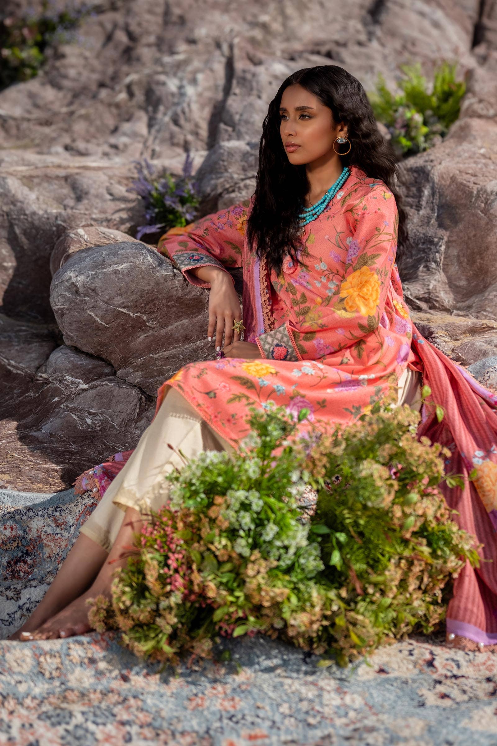 Sana Safinaz | Mahay Spring 24 | H241-007A-2S by Sana Safinaz - Designer Dress - Type: Ladies Clothes - Available at Libayah - 100% Original