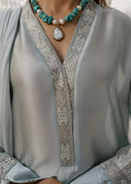 Mahgul | Eid Edit 2024 | Silver Light by Mahgul - Designer Dress - Type: Ladies Clothes - Available at Libayah - 100% Original