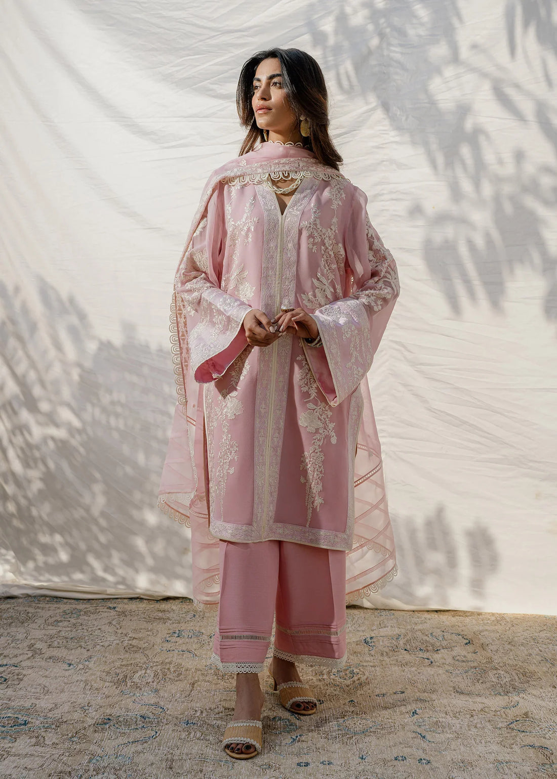 Mahgul | Eid Edit 2024 | Blush Coral by Mahgul - Designer Dress - Type: Ladies Clothes - Available at Libayah - 100% Original