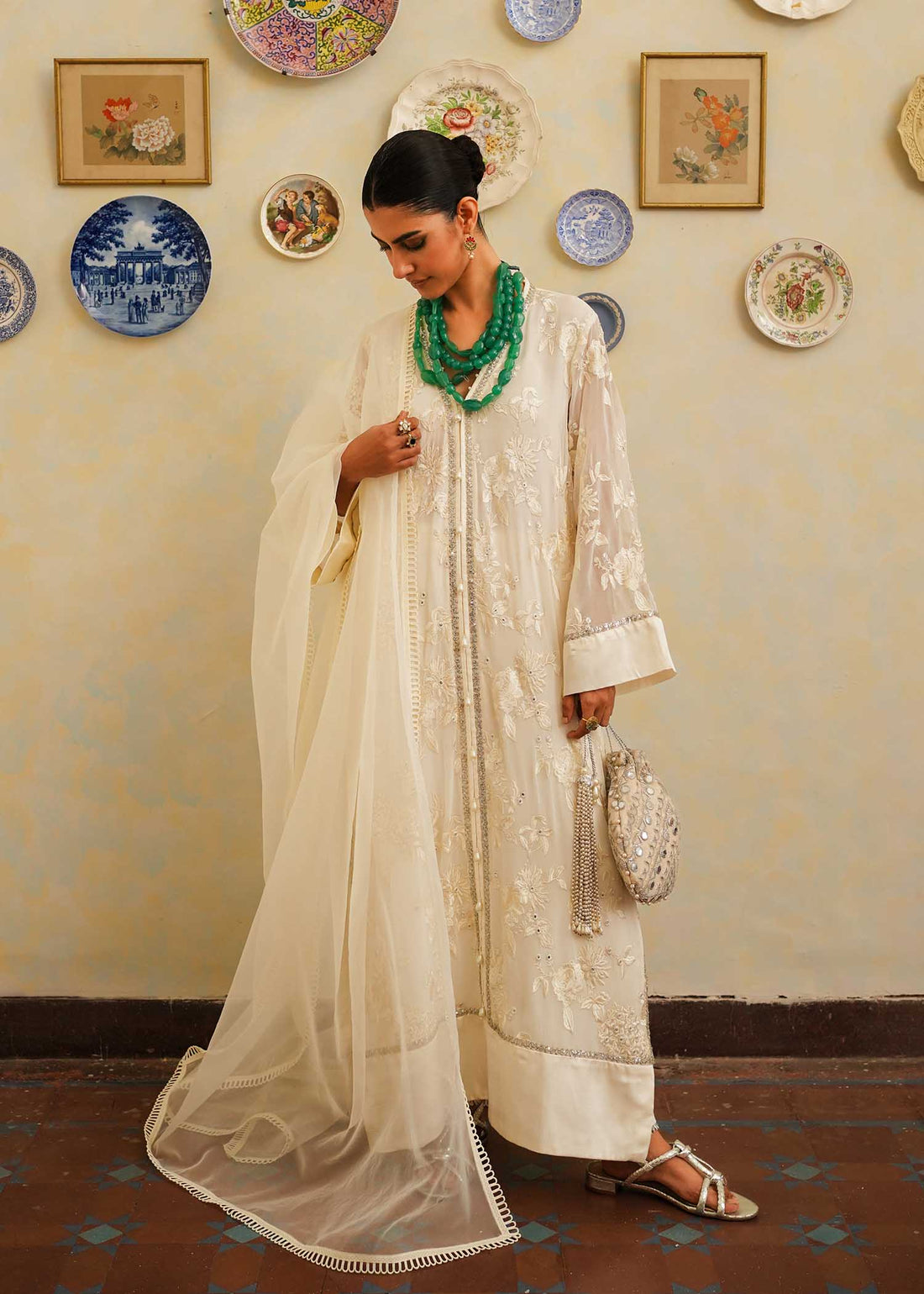 Mahgul | Eid Edit 2024 | Luxe Ivoir by Mahgul - Designer Dress - Type: Ladies Clothes - Available at Libayah - 100% Original