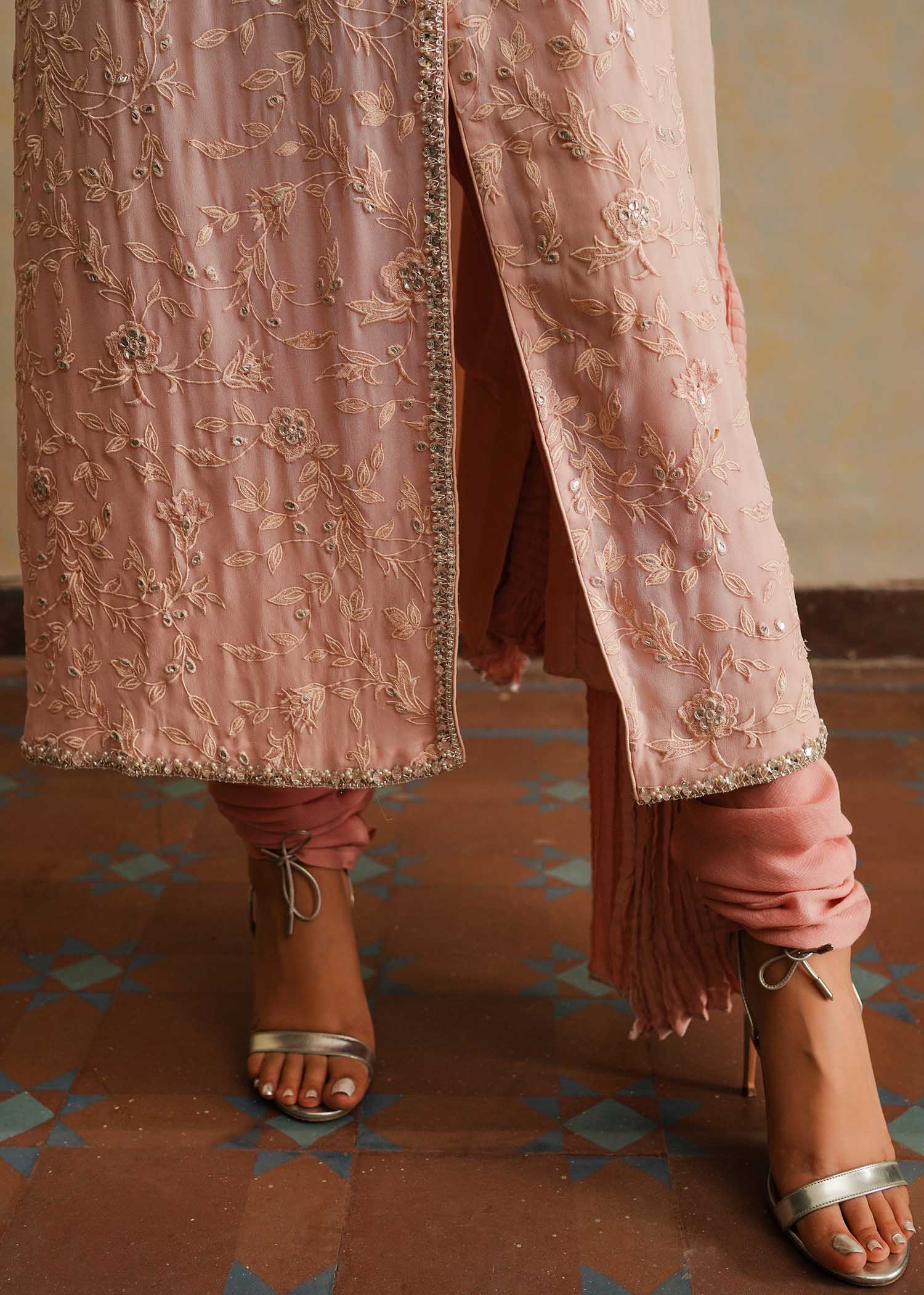 Mahgul | Eid Edit 2024 | Pink Shade by Mahgul - Designer Dress - Type: Ladies Clothes - Available at Libayah - 100% Original