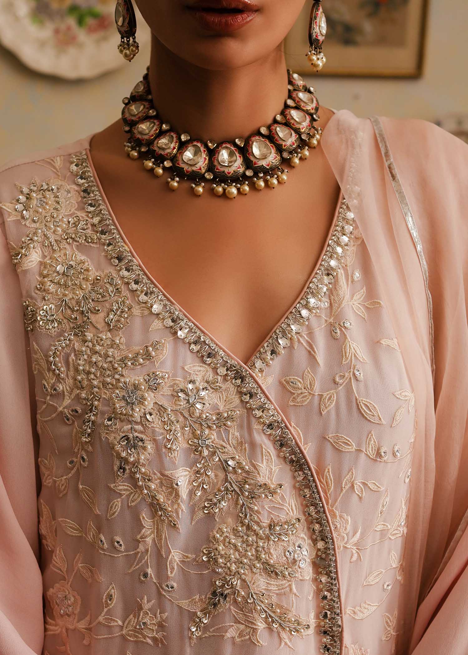 Mahgul | Eid Edit 2024 | Pink Shade by Mahgul - Designer Dress - Type: Ladies Clothes - Available at Libayah - 100% Original