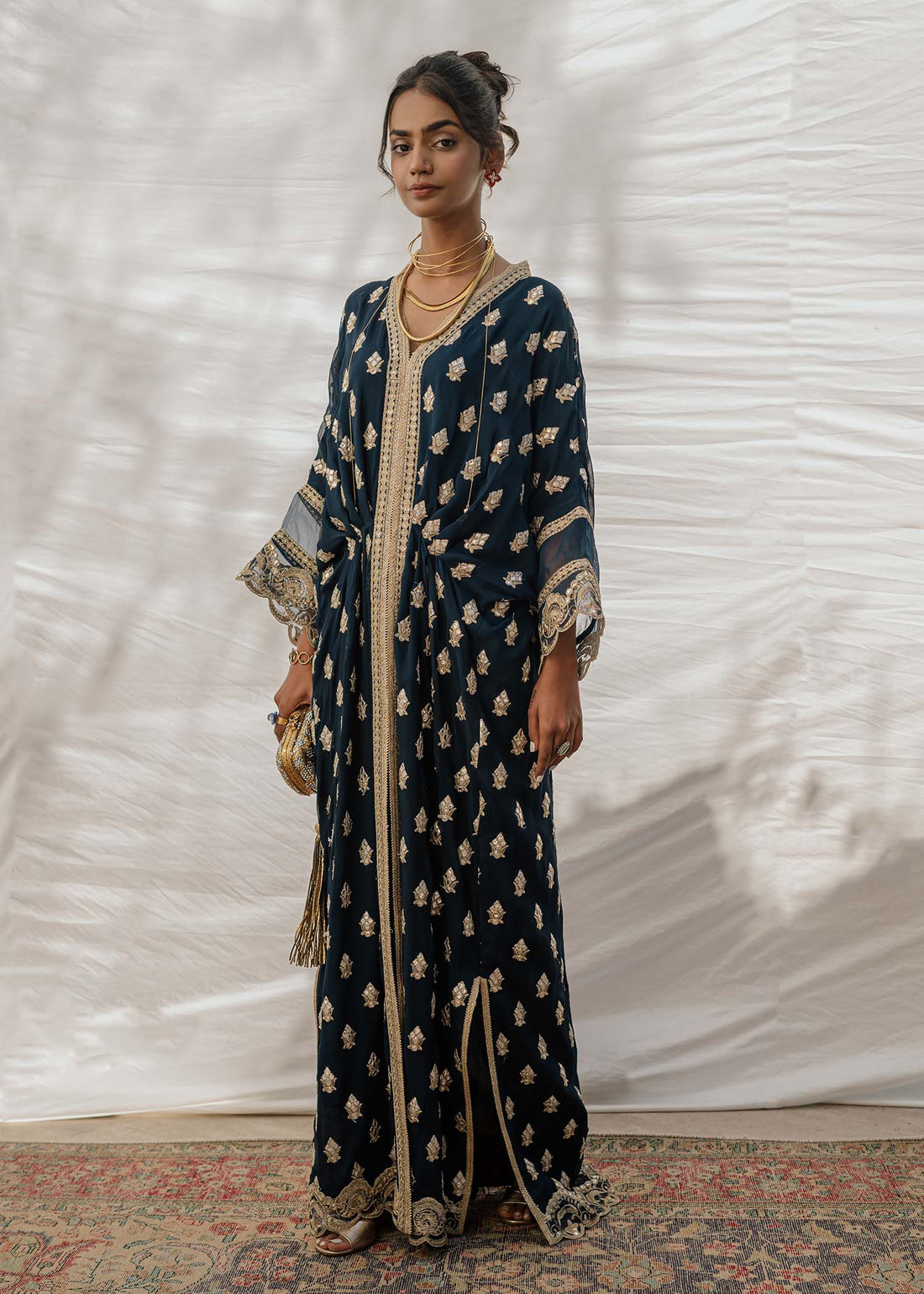 Mahgul | Eid Edit 2024 | Indigo Mirror by Mahgul - Designer Dress - Type: Ladies Clothes - Available at Libayah - 100% Original