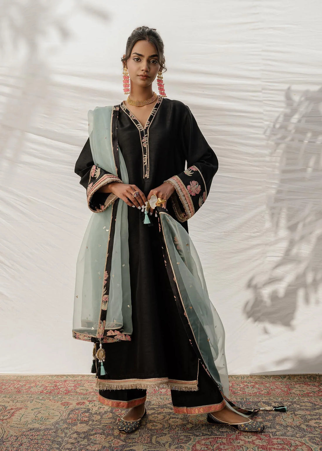 Mahgul | Eid Edit 2024 | Black Sea by Mahgul - Designer Dress - Type: Ladies Clothes - Available at Libayah - 100% Original