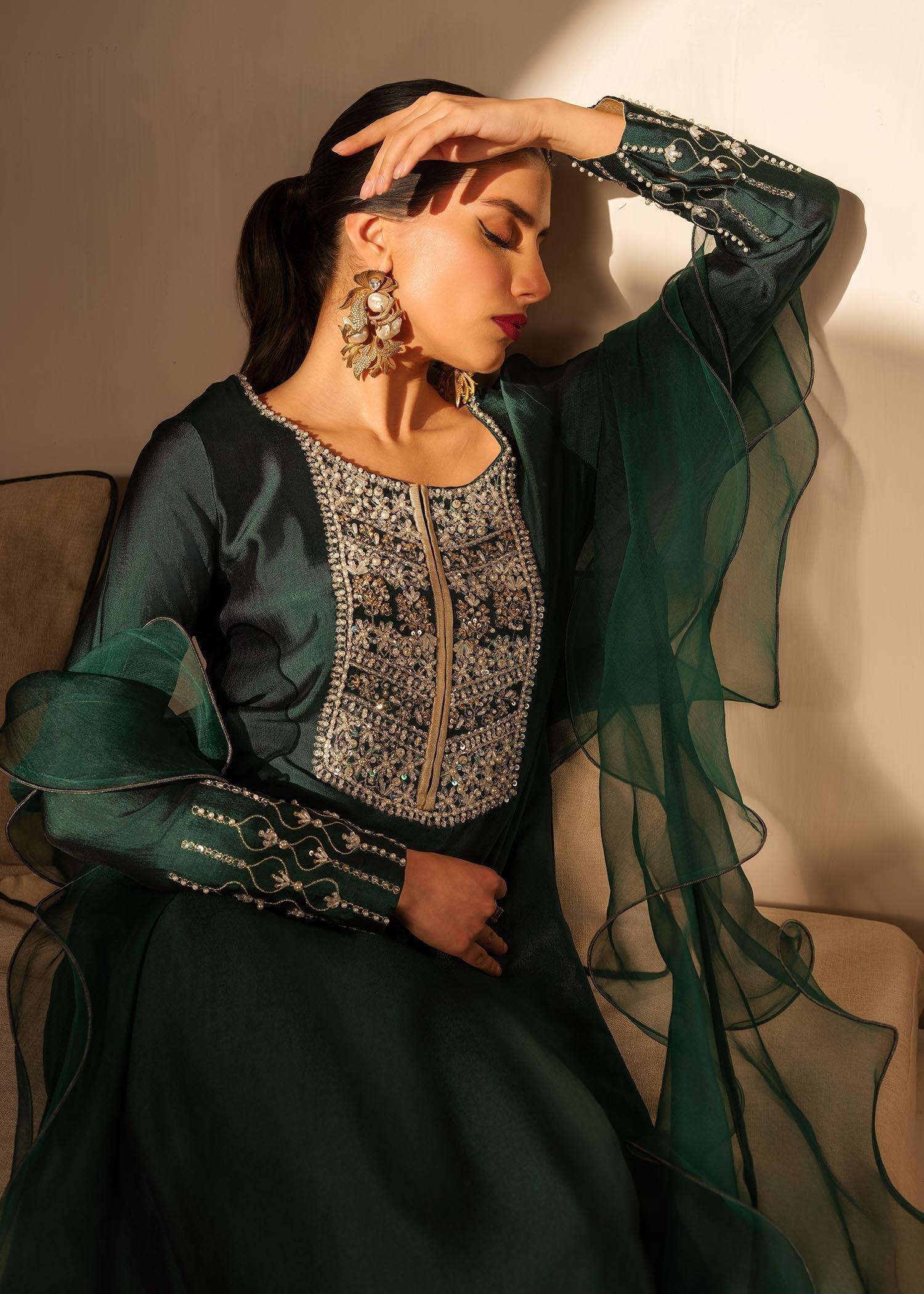Mahum Asad | Raising The Bar | Icon by Mahum Asad - Designer Dress - Type: Ladies Clothes - Available at Libayah - 100% Original
