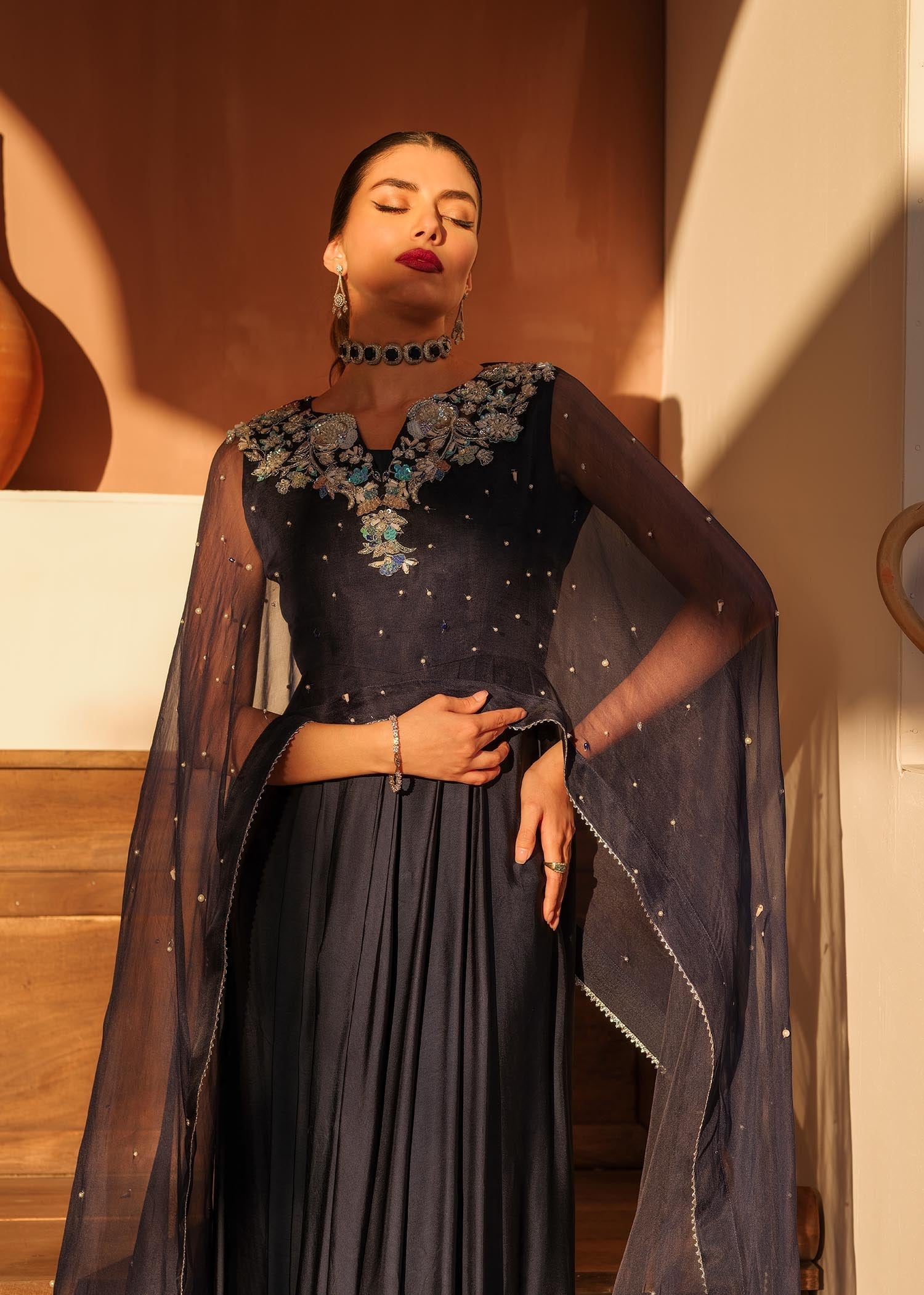 Mahum Asad | Raising The Bar | Trophy by Mahum Asad - Designer Dress - Type: Ladies Clothes - Available at Libayah - 100% Original
