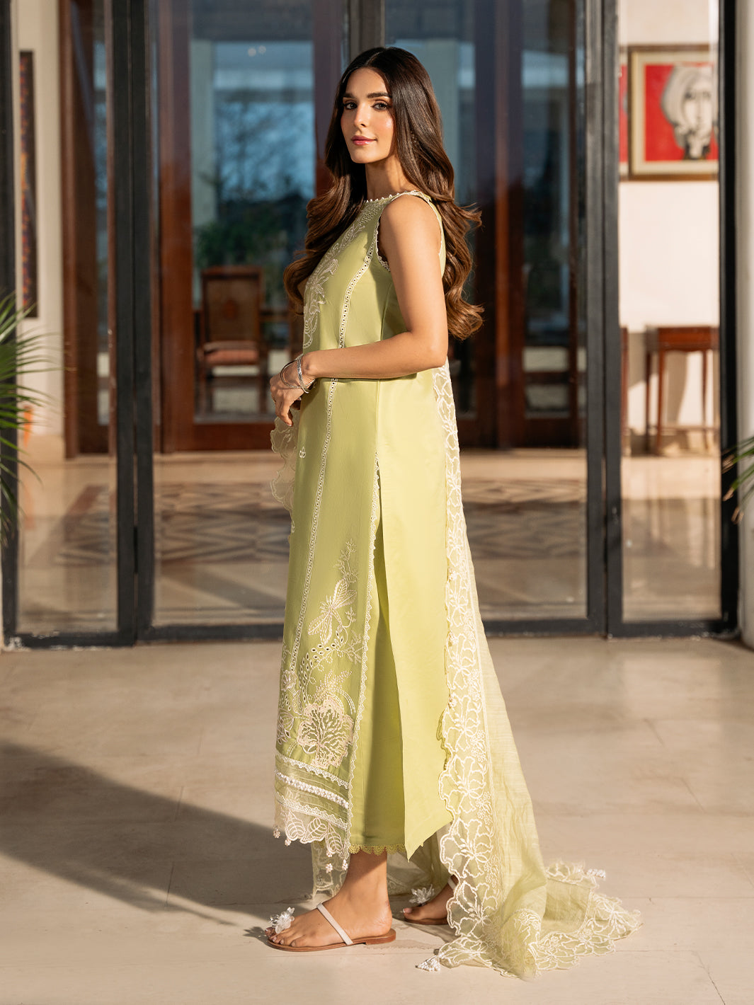 Izel | Mahveen Festive Lawn 25 | MARWA by Izel - Designer Dress - Type: Ladies Clothes - Available at Libayah - 100% Original